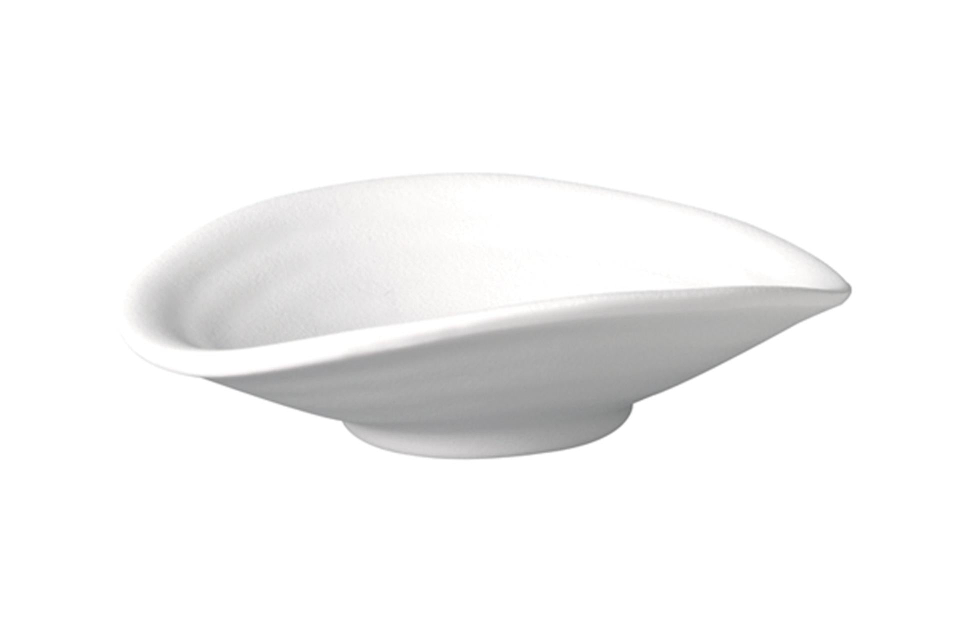 APS Zen Ciotola Effetto Pietra H.3.5 cm - 13 x 11 cm In Melamina Bianca Impilabile