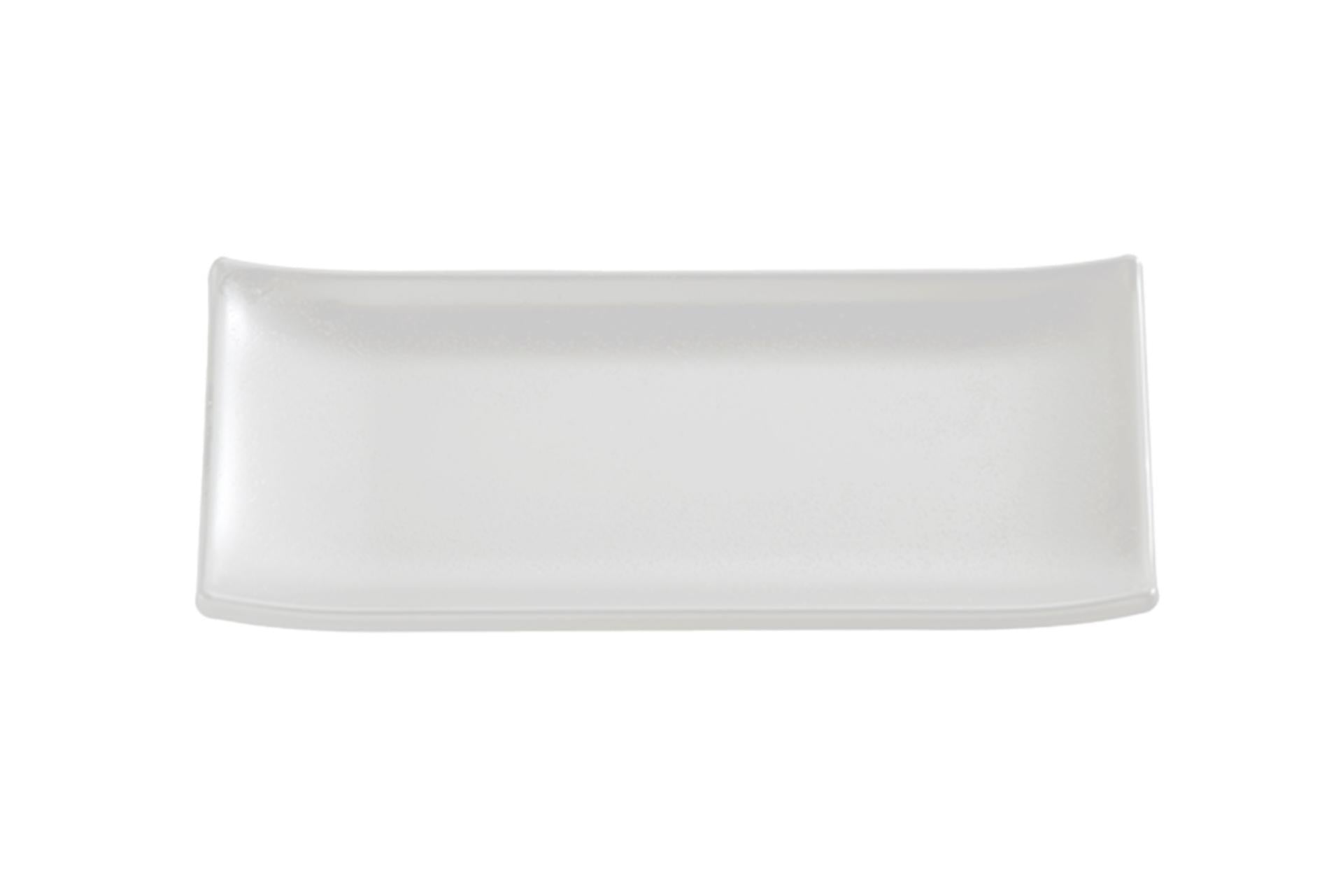 APS Zen Vassoio Sushi Rettangolare 22.5 x 9.5 cm In Melamina Bianca Impilabile