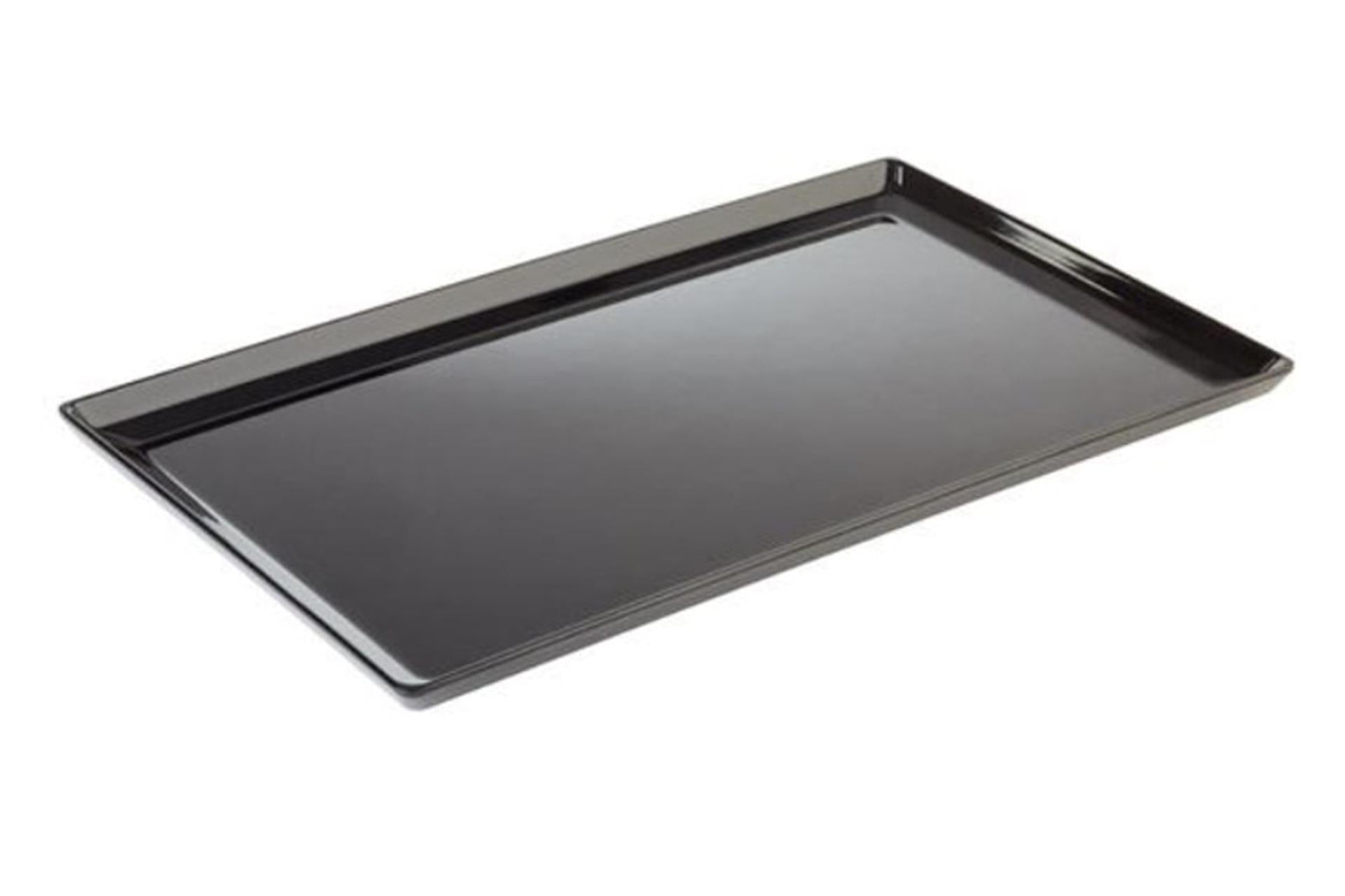 APS Float Vassoio Rettangolare GN 1/2 - 32,5 x 26,5 cm In Melamina Nera Impilabile 1