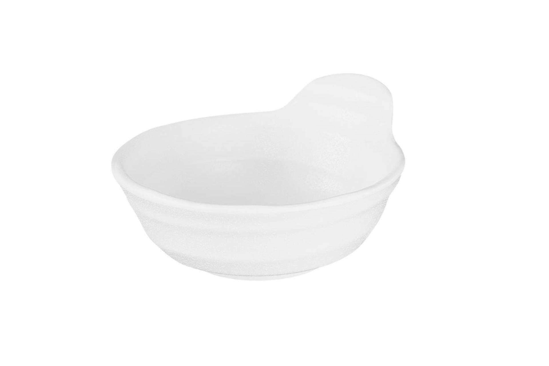 APS Zen Ciotola Con Manico Ø11.5 cm - H.4 cm In Melamina Bianca Impilabile