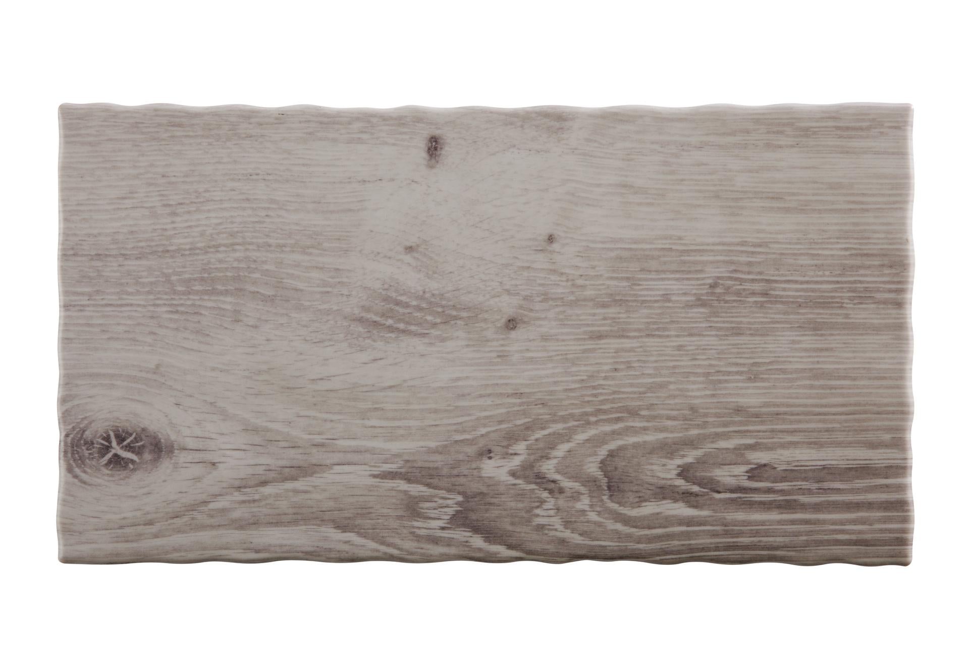 APS Driftwood Vassoio In Melamina Effetto Legno GN 1/3 - 32,5 x 17,6 cm H.1,5 Con Piedini Antiscivolo