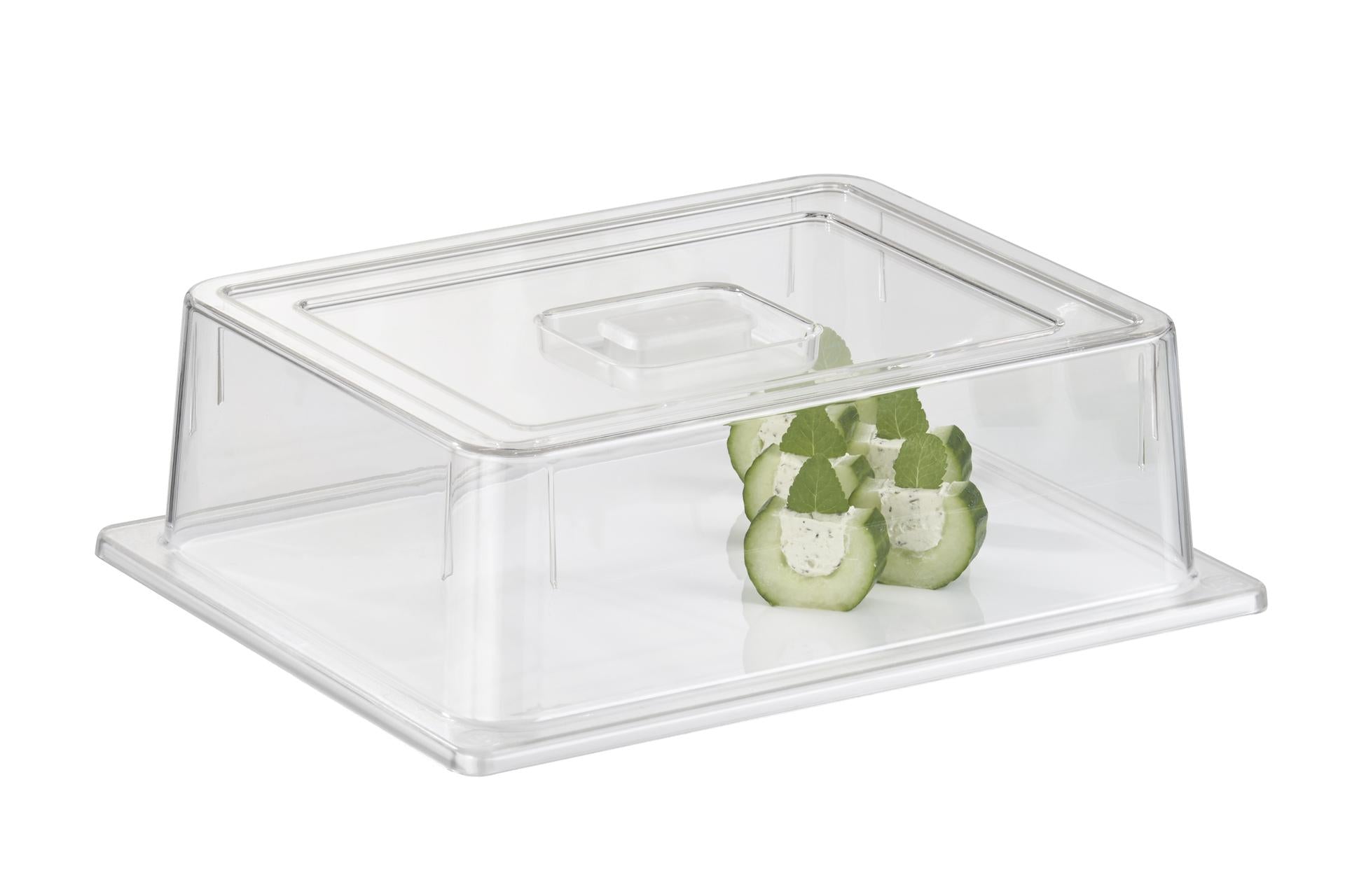 APS Zero Vassoio In Melamina Bianca Lucida GN 1/2 - 32,5 x 26,5 cm H.1,5 Con Piedini Antiscivolo