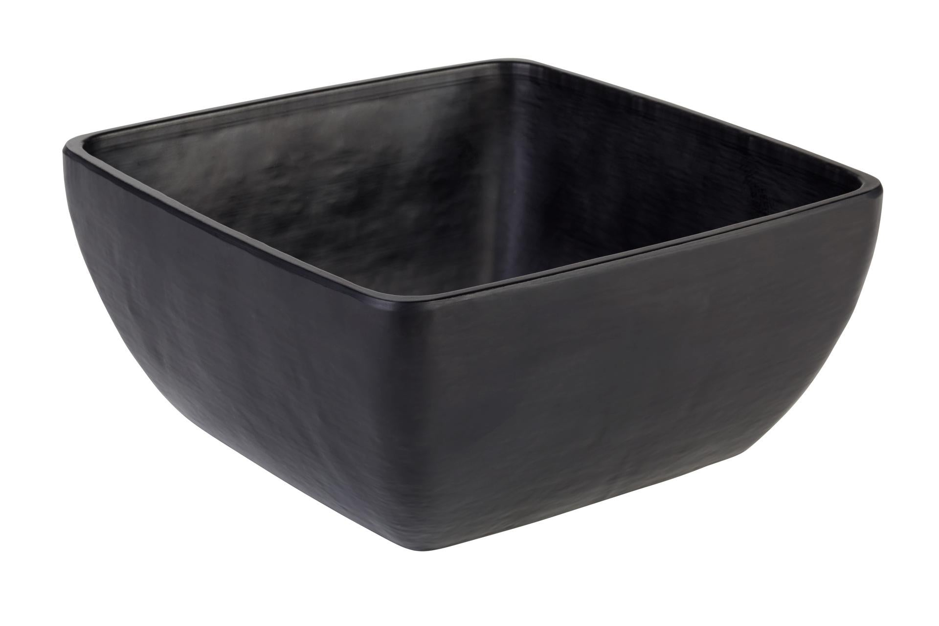 APS Ciotola In Melamina Nera Effetto Ardesia H.9 cm - 19 x 19 cm