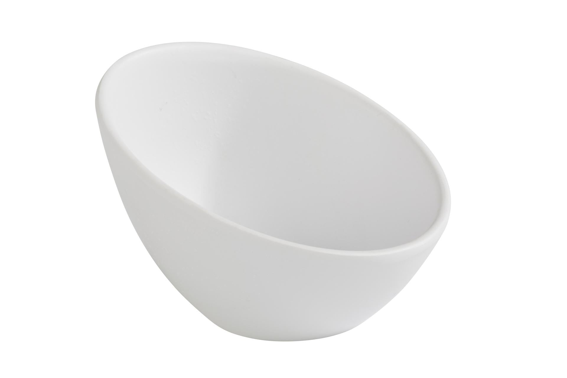 APS Zen Coppetta Obliqua Ø10 cm - H.7 cm In Melamina Bianca Impilabile