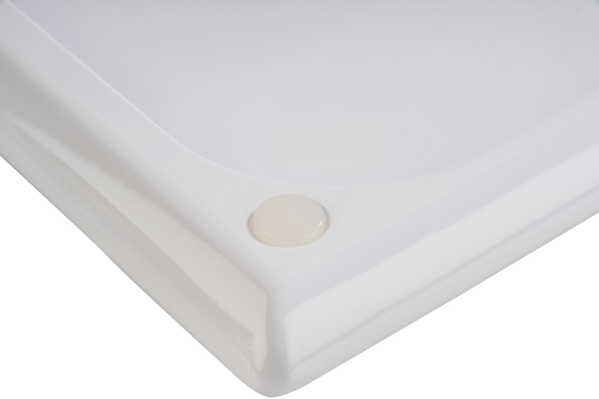 APS Blue Ocean Vassoio In Melamina GN 1/2 - 32,5 x 26,5 cm Interno Blu Decorato Esterno Bianco