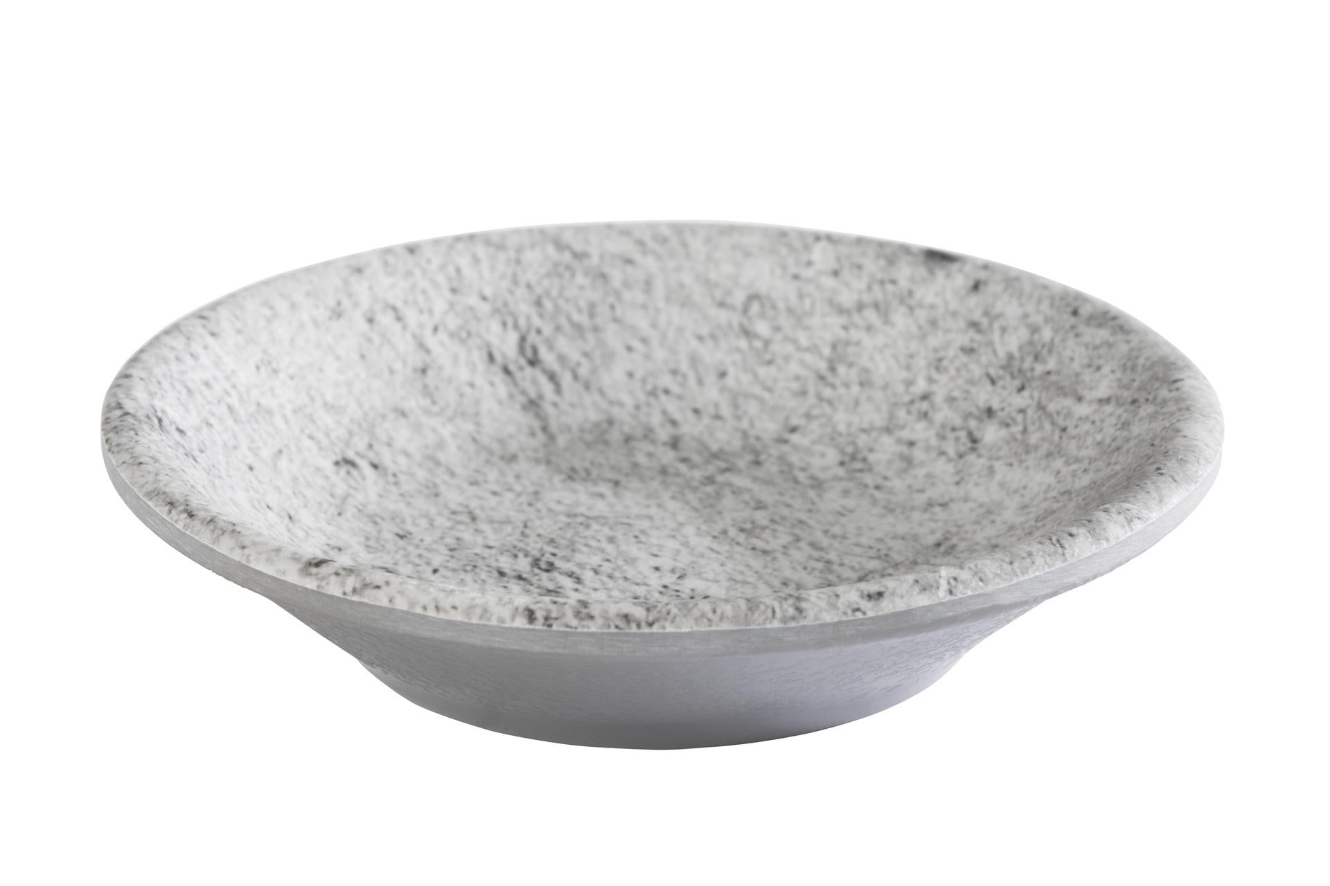 APS Element Coppetta Ø8 cm H.2 cm In Melamina Grigio Aspetto Cemento - Set 24 Pz