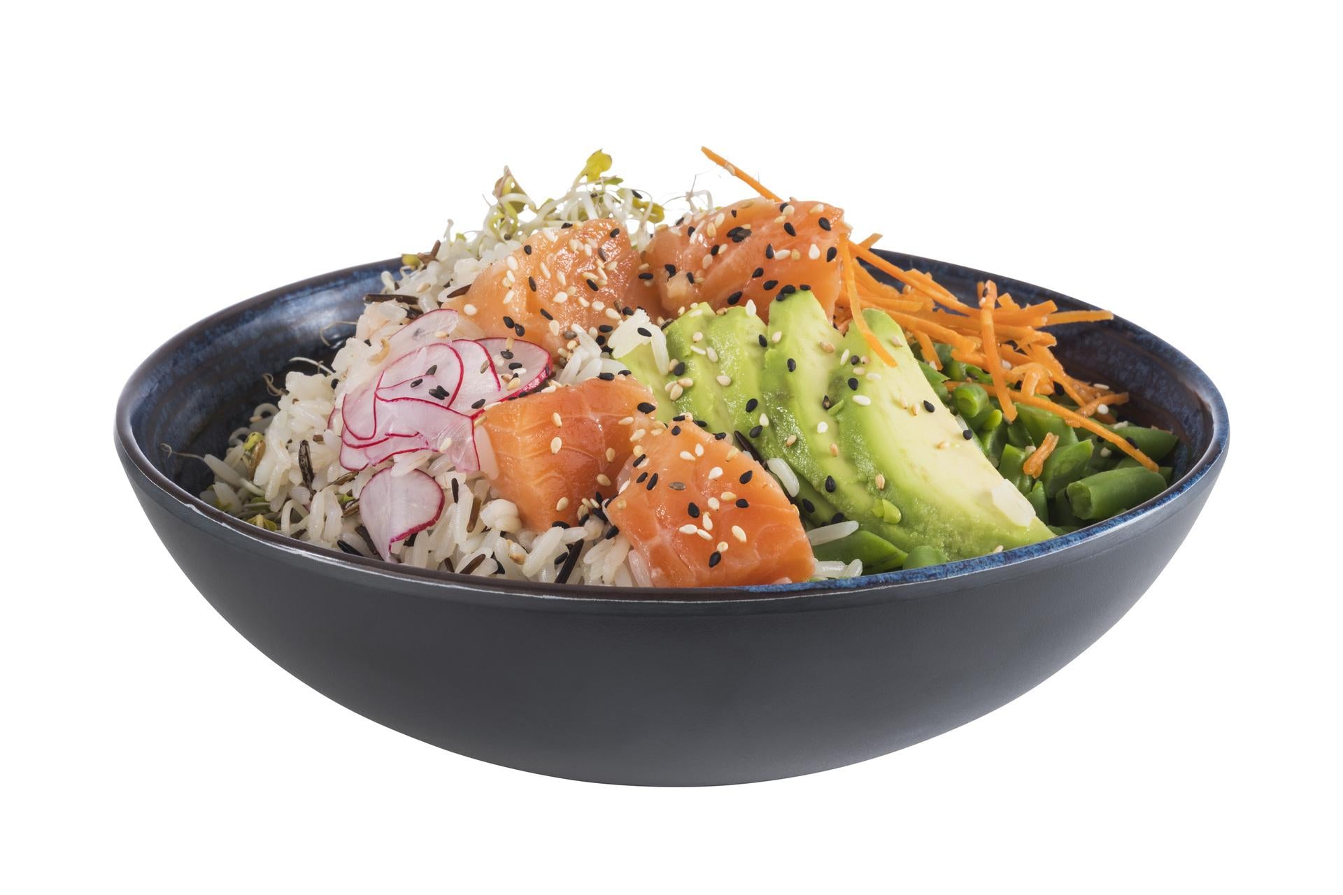 APS Loops Piatto Fondo Ø20.5 cm - H.6.5 cm In Melamina Blu Decorata