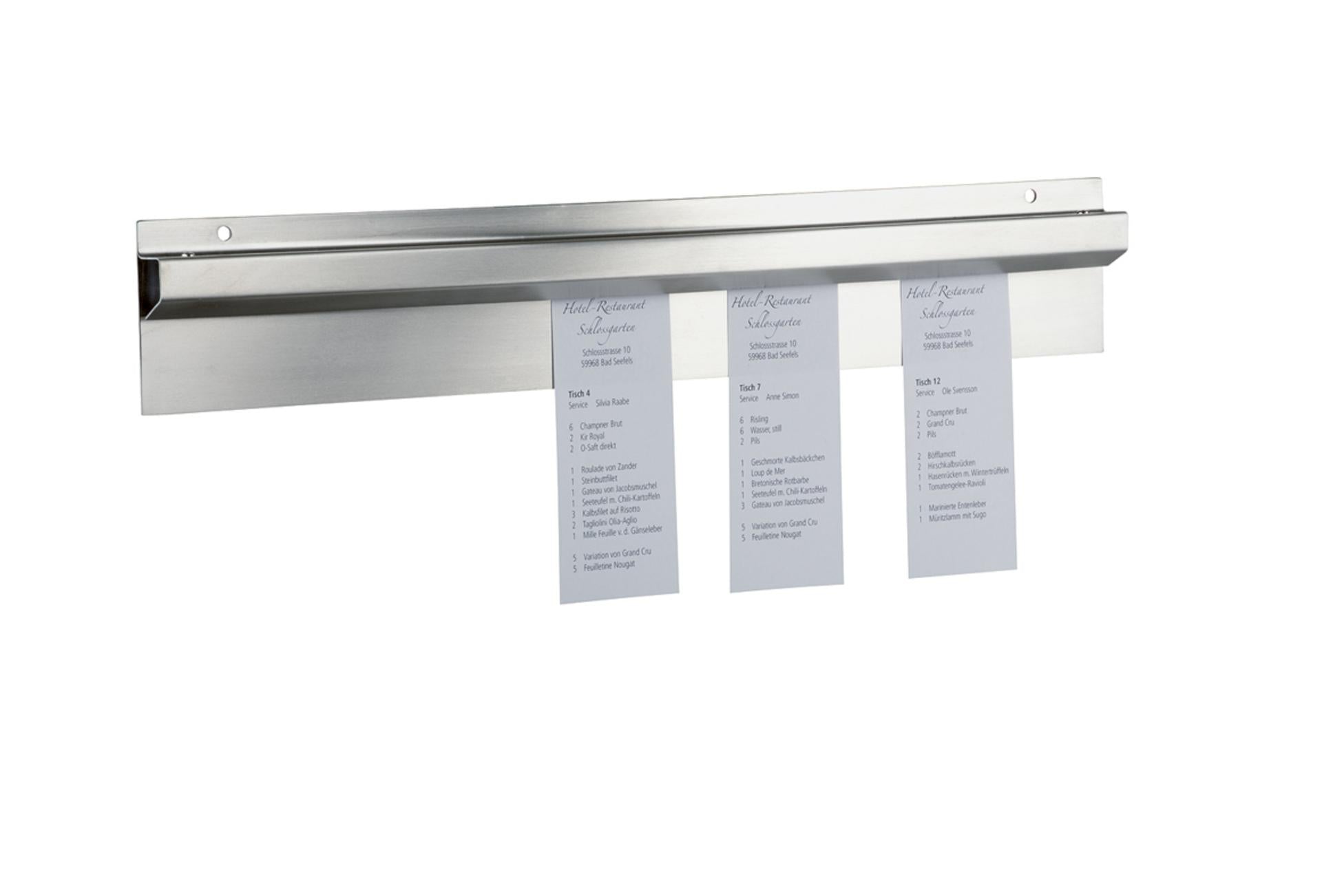 APS Barra Portacomande Inox 50 x 8 cm In Acciaio Inox
