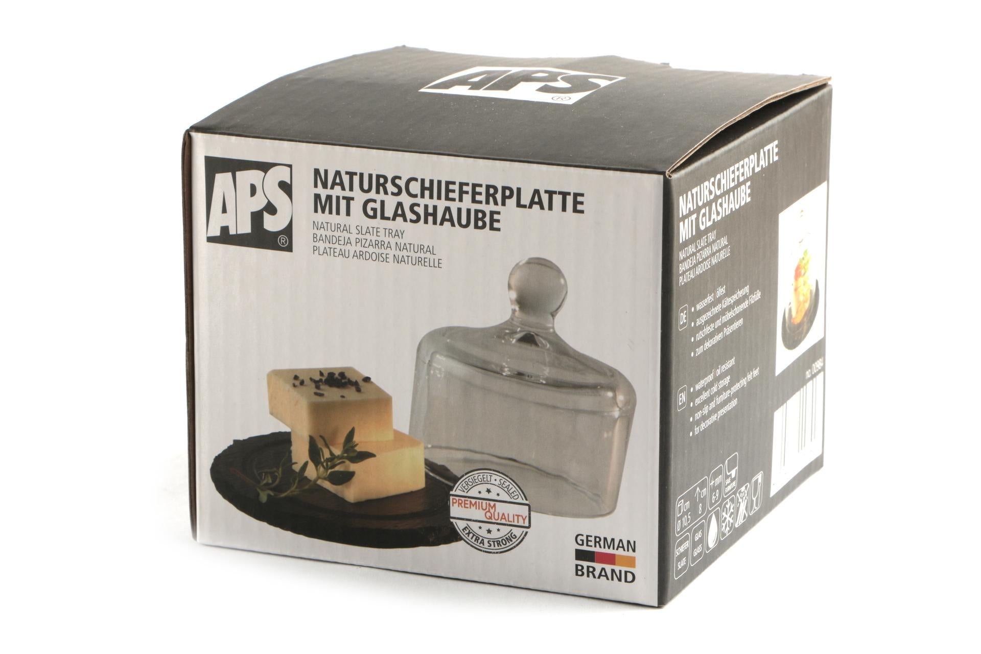 APS Piatto Tondo In Ardesia Naturale Ø10.5 cm Con Cupola H8 cm 3