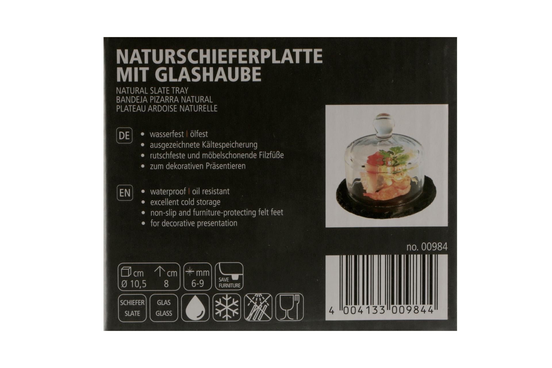 APS Piatto Tondo In Ardesia Naturale Ø10.5 cm Con Cupola H8 cm 5