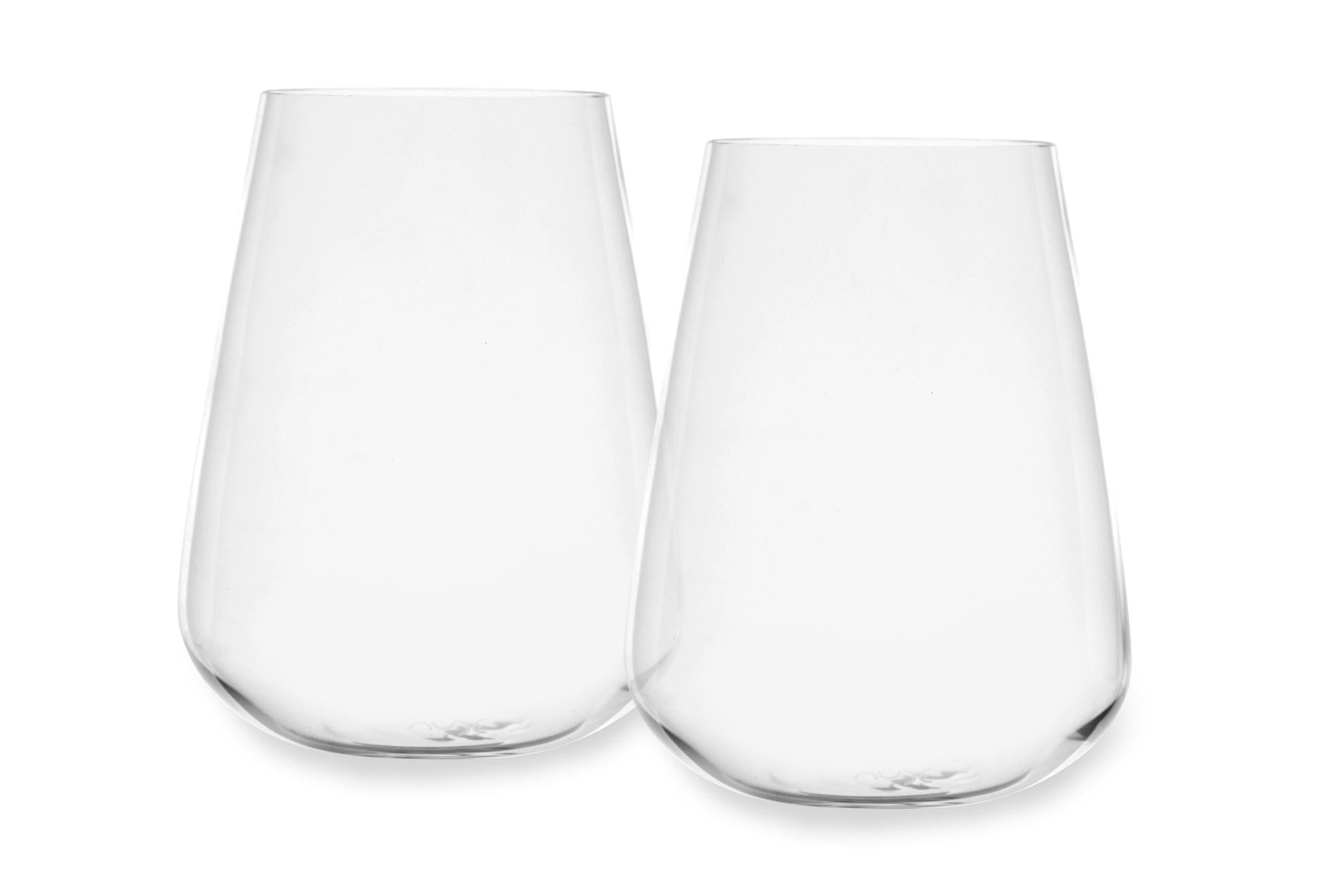Pasabahce Stem Zero Vertigo Set 2 Bicchieri Acqua 45 cl - Vetro Soffiato a Bocca Manualmente - Set 2 Pz