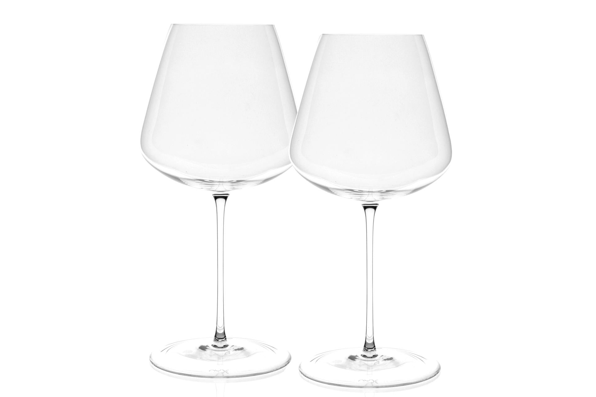 Pasabahce Stem Zero Vertigo Elegant - Set 2 Calici Vino Rosso 95 cl In Cristallo Soffiato a Bocca - Set 2 Pz