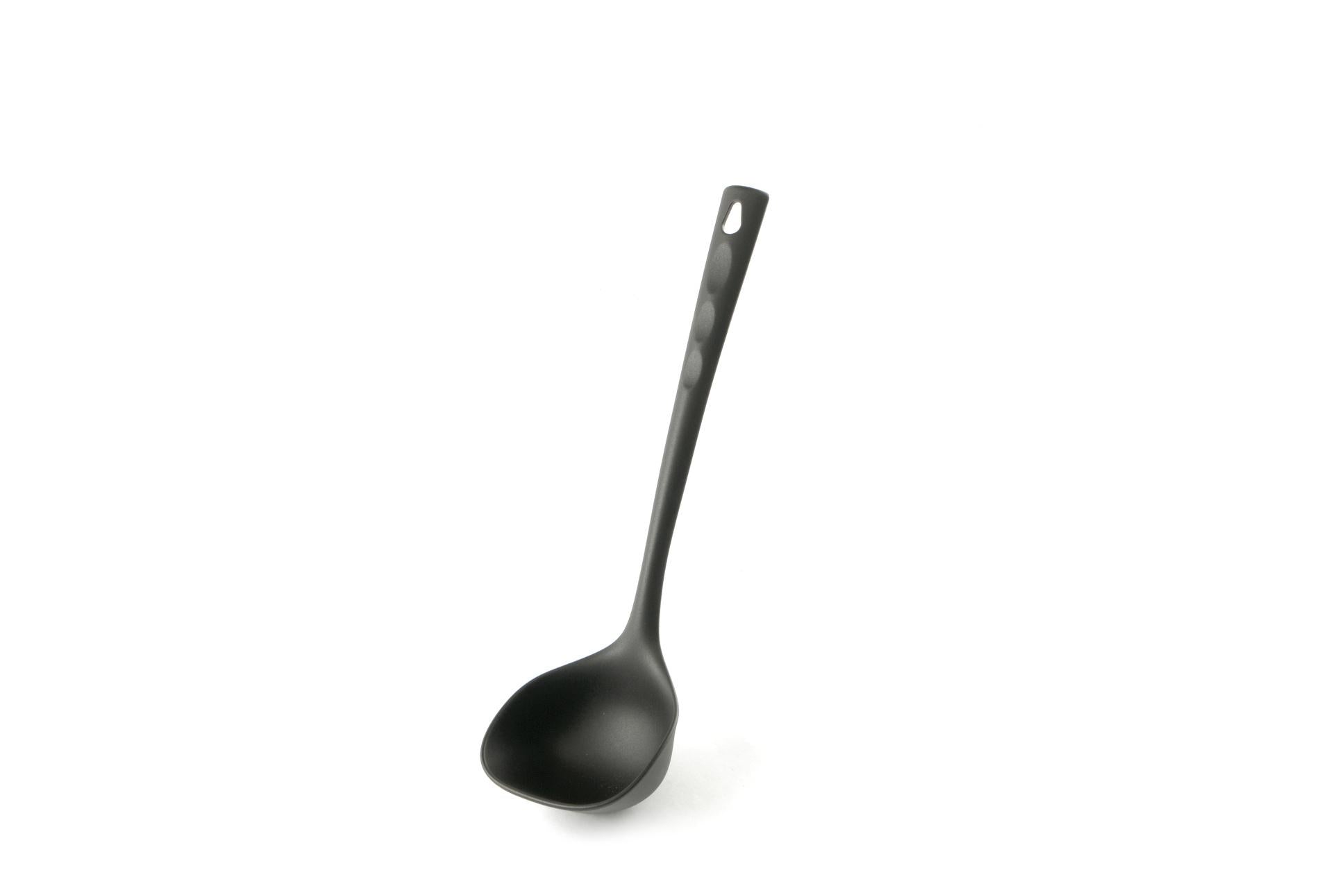 Import Professional Horeca Pro Mestolo Nylon Nero 33 cm - Resistente Alte Temperature