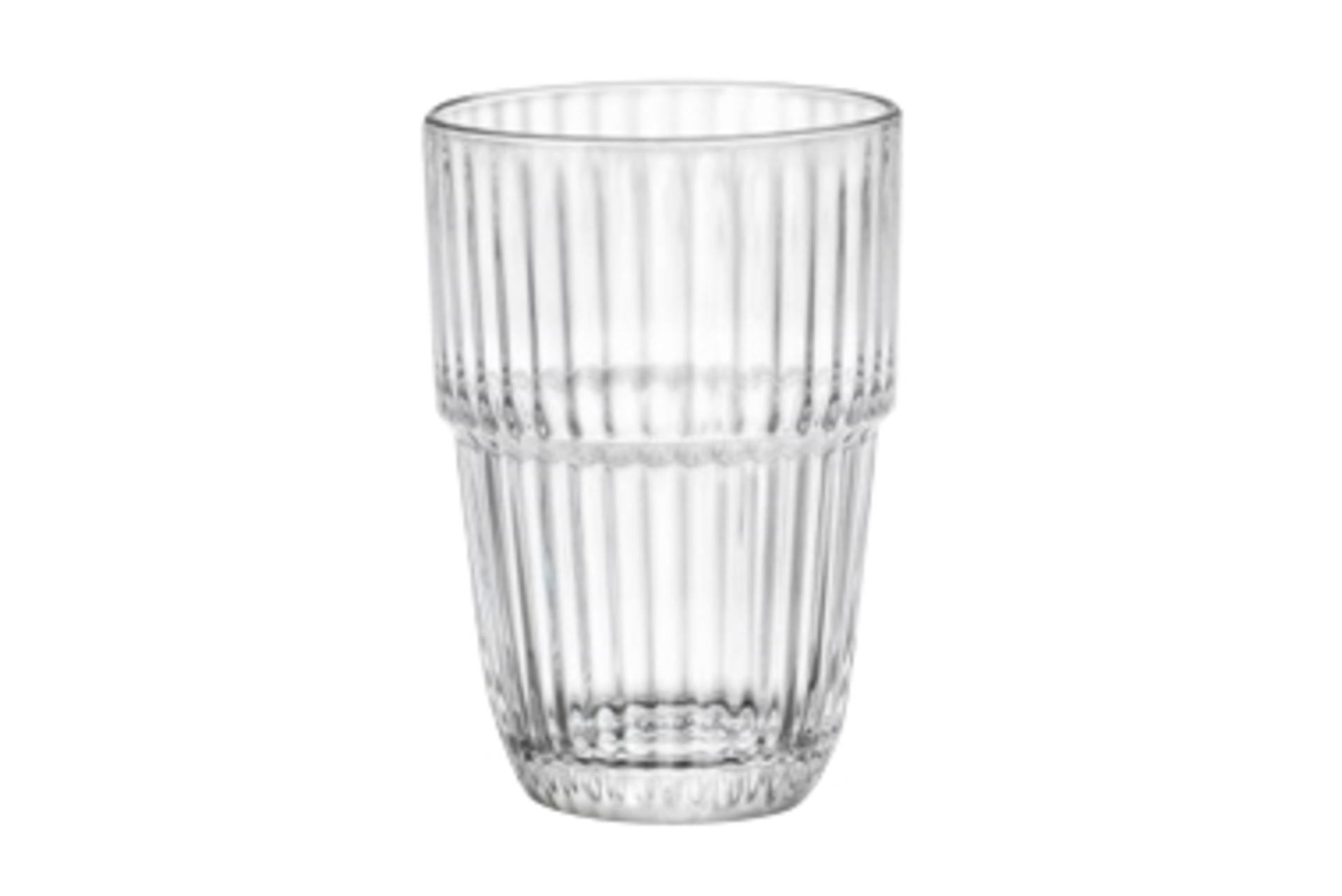 Bormioli Rocco Barshine Set 6 Bicchieri Long Drink 38 cl - Temperato e Impilabile - Set 6 Pz