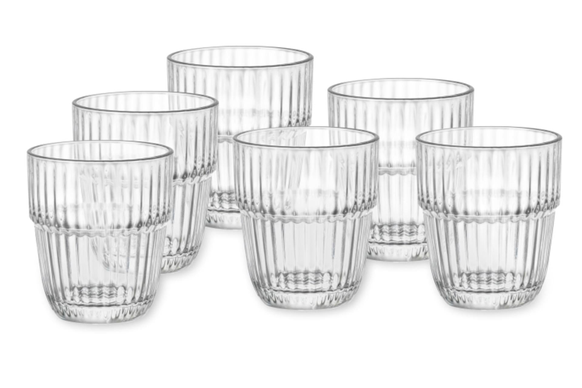 Bormioli Rocco Barshine Set 6 Bicchieri Rocks 30.5 cl - Temperato e Impilabile - Set 6 Pz