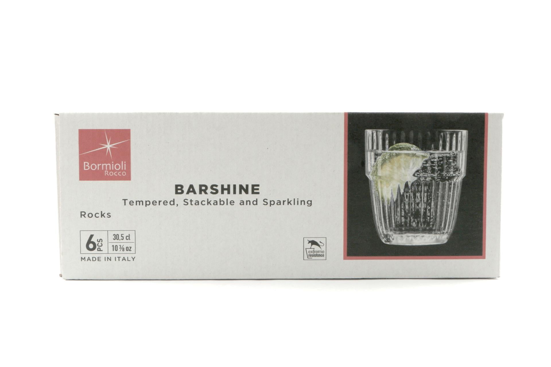 Bormioli Rocco Barshine Set 6 Bicchieri Rocks 30.5 cl - Temperato e Impilabile - Set 6 Pz 5