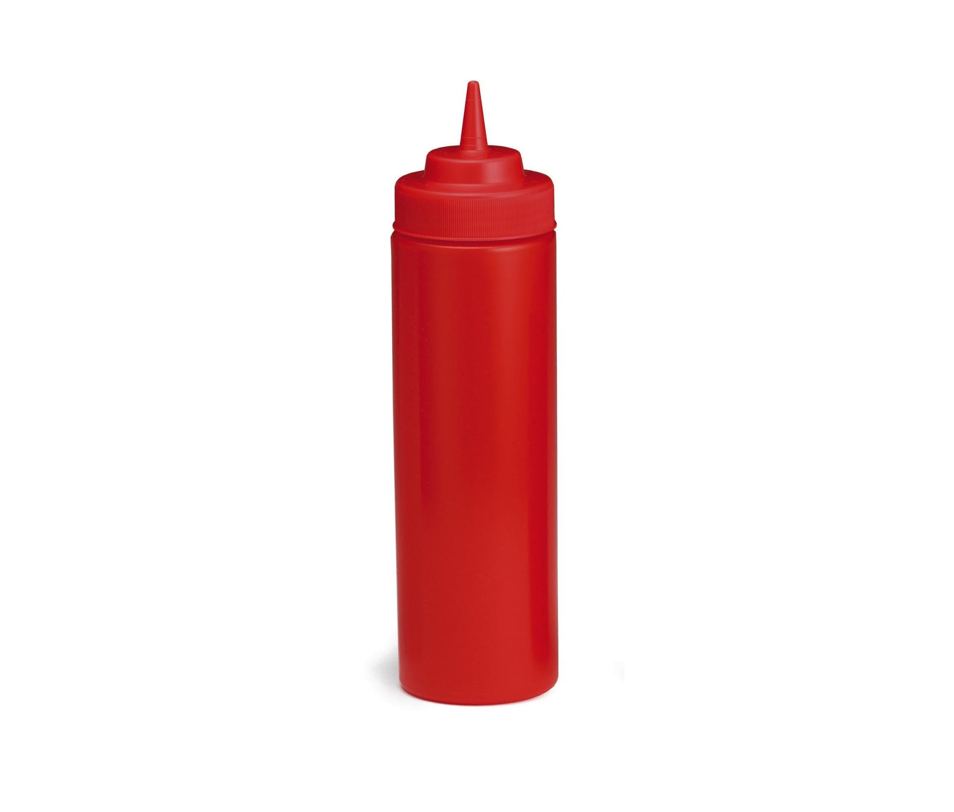 Tablecraft Dispenser Condimenti 236 ml - Set 6 Pezzi Base Larga Rosso In Polietilene - Set 6 Pz 1