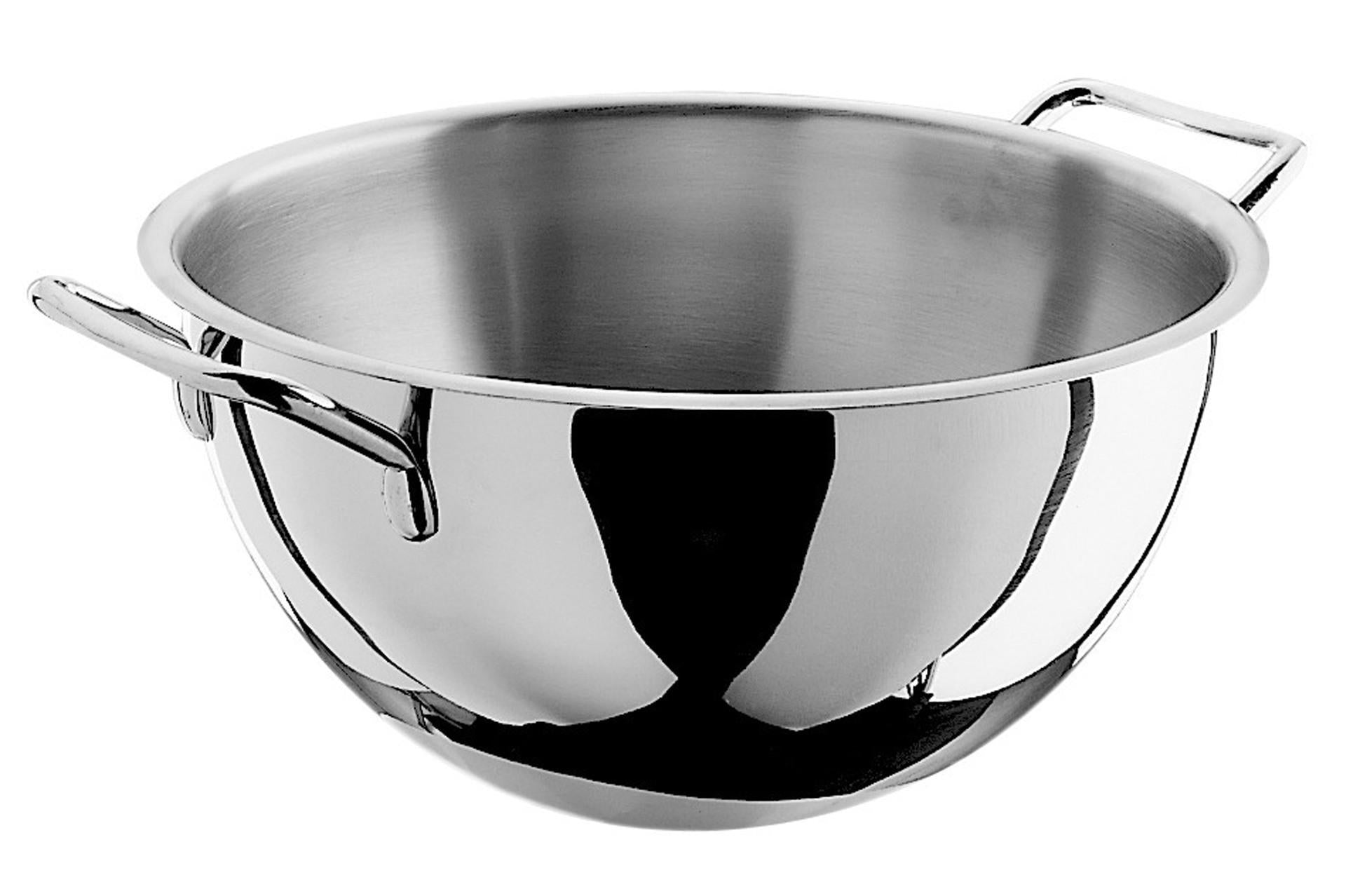 Pintinox Bastardella Semisferica Ø22 cm In Acciaio Inox 18/10 Con Maniglie