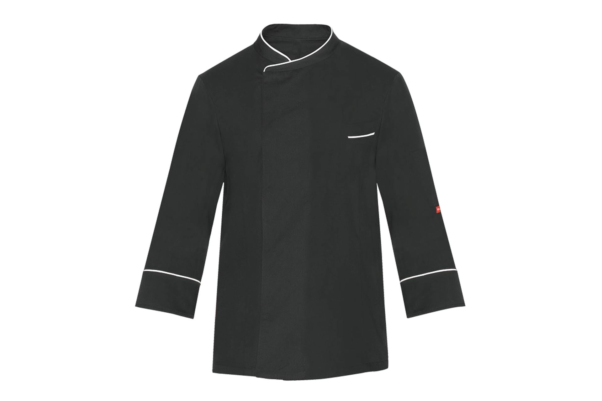 Toma Giacca Cuoco Unisex Omega Nero XL - Con Taschino e Bottoni a Pressione