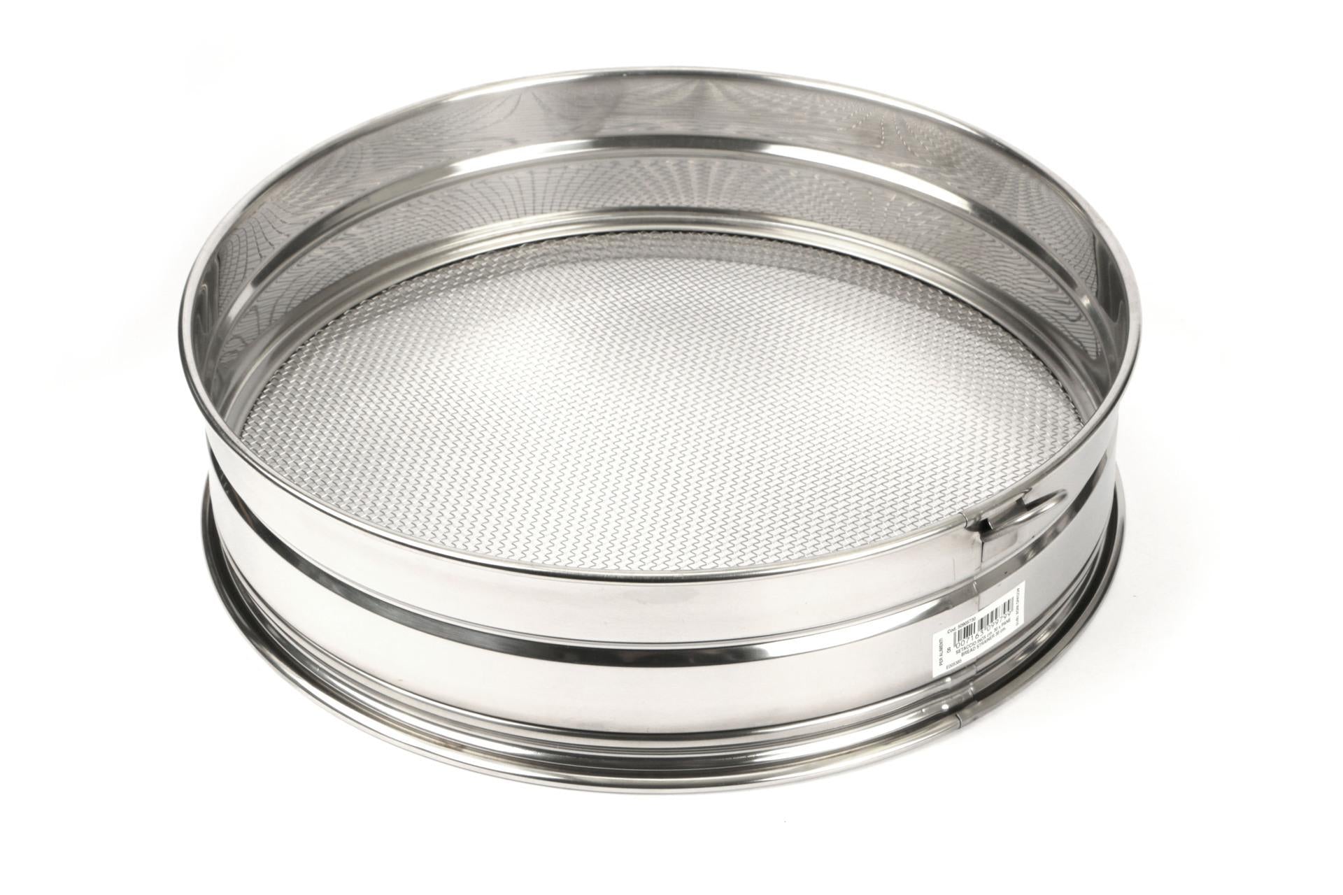 Pintinox Setaccio Pane Ø30 cm In Acciaio Inox di Alta Qualità Con Anello Appendibile