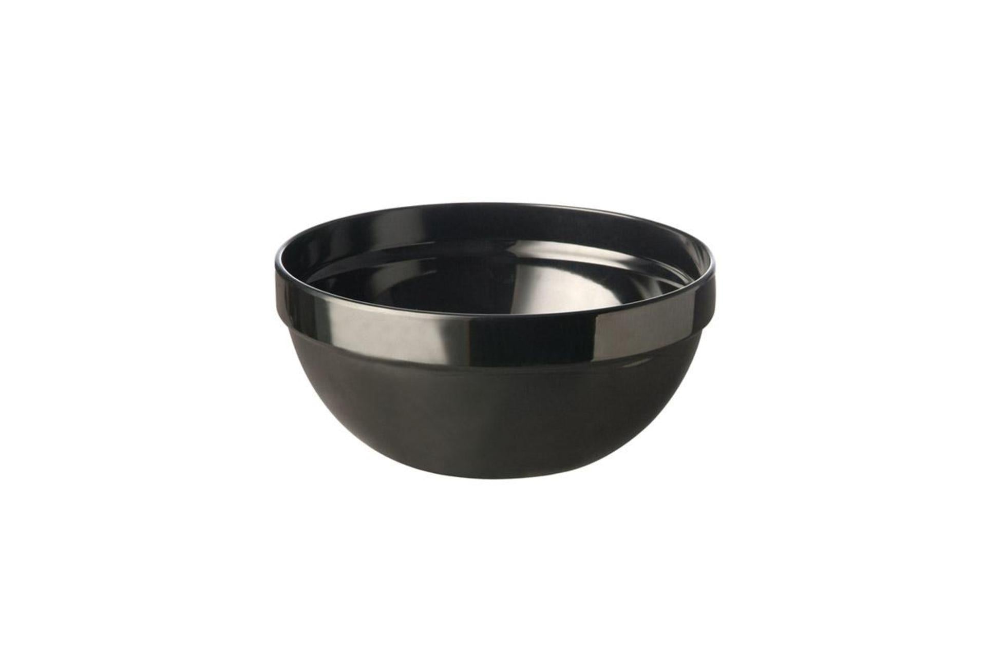 APS Casual Maxi Ciotola Ø20 cm - H.9 cm In Melamina Nera - Set 5 Pz