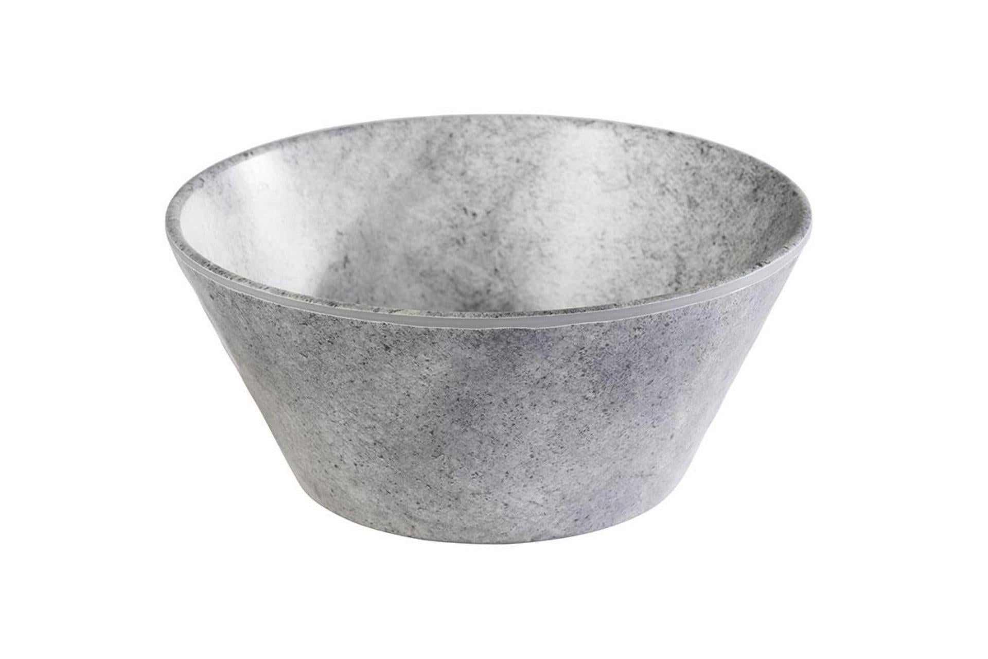 APS Element Ciotola In Melamina Effetto Cemento Ø28 cm - H.12 cm Impilabile
