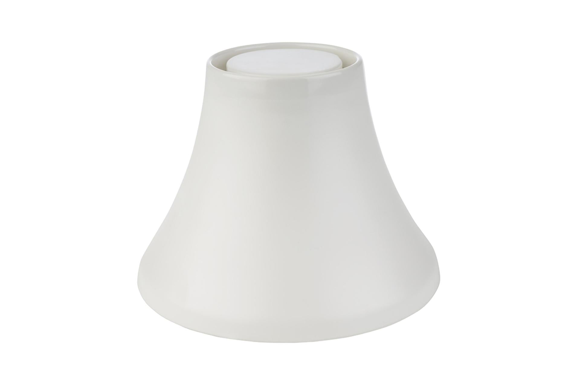 APS Frida Base Rialzo In Melamina Bianca H.12 cm - Ø16.5 cm Per Buffet