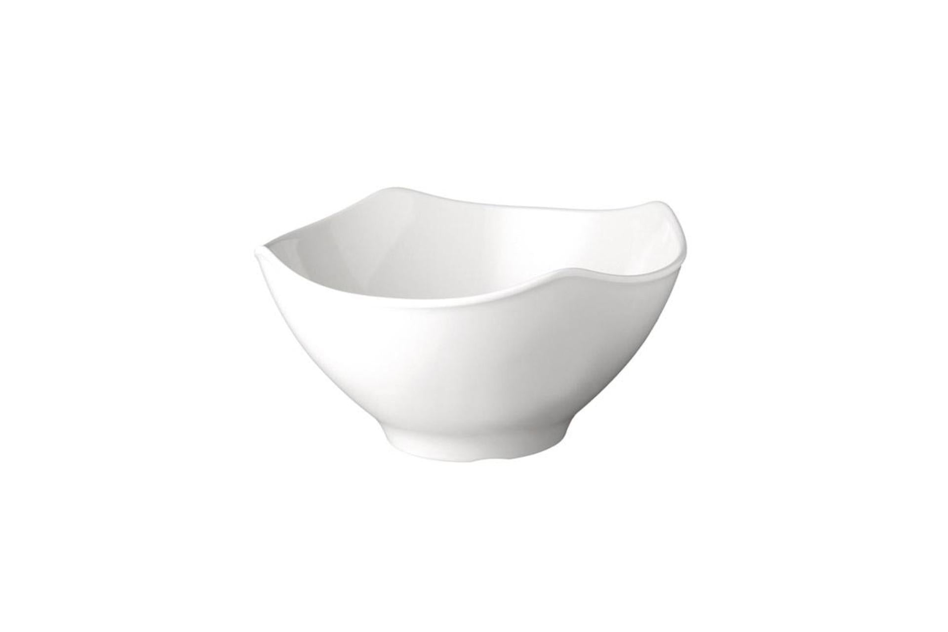 APS Global Buffet Ciotola Quadrata H.16.5 cm - 32 x 32 cm In Melamina Bianca Per Buffet
