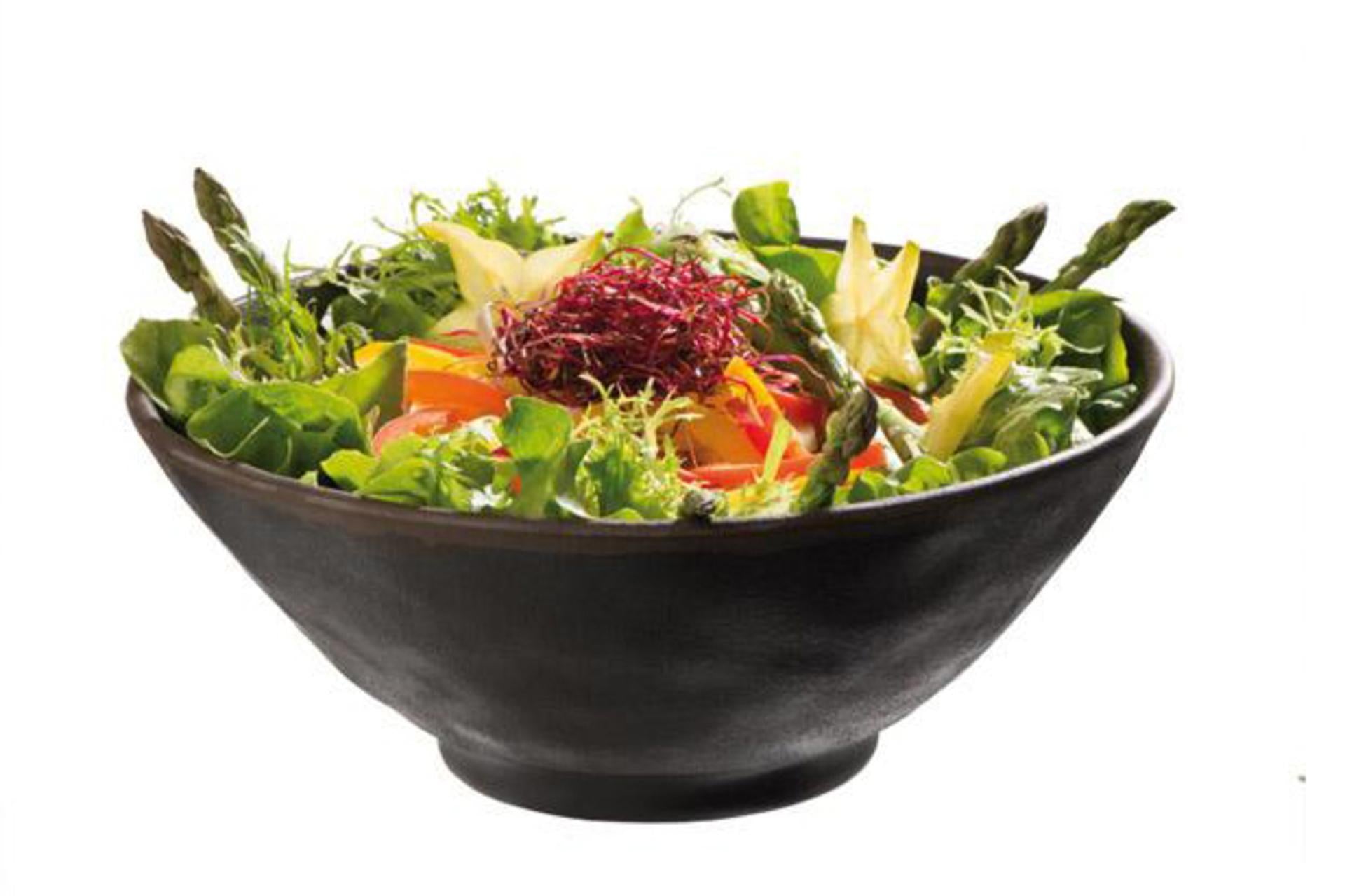 APS Marone Ciotola In Melamina H.9.5 cm - Ø24 cm, 1.4 L, Marrone Scuro, Impilabile