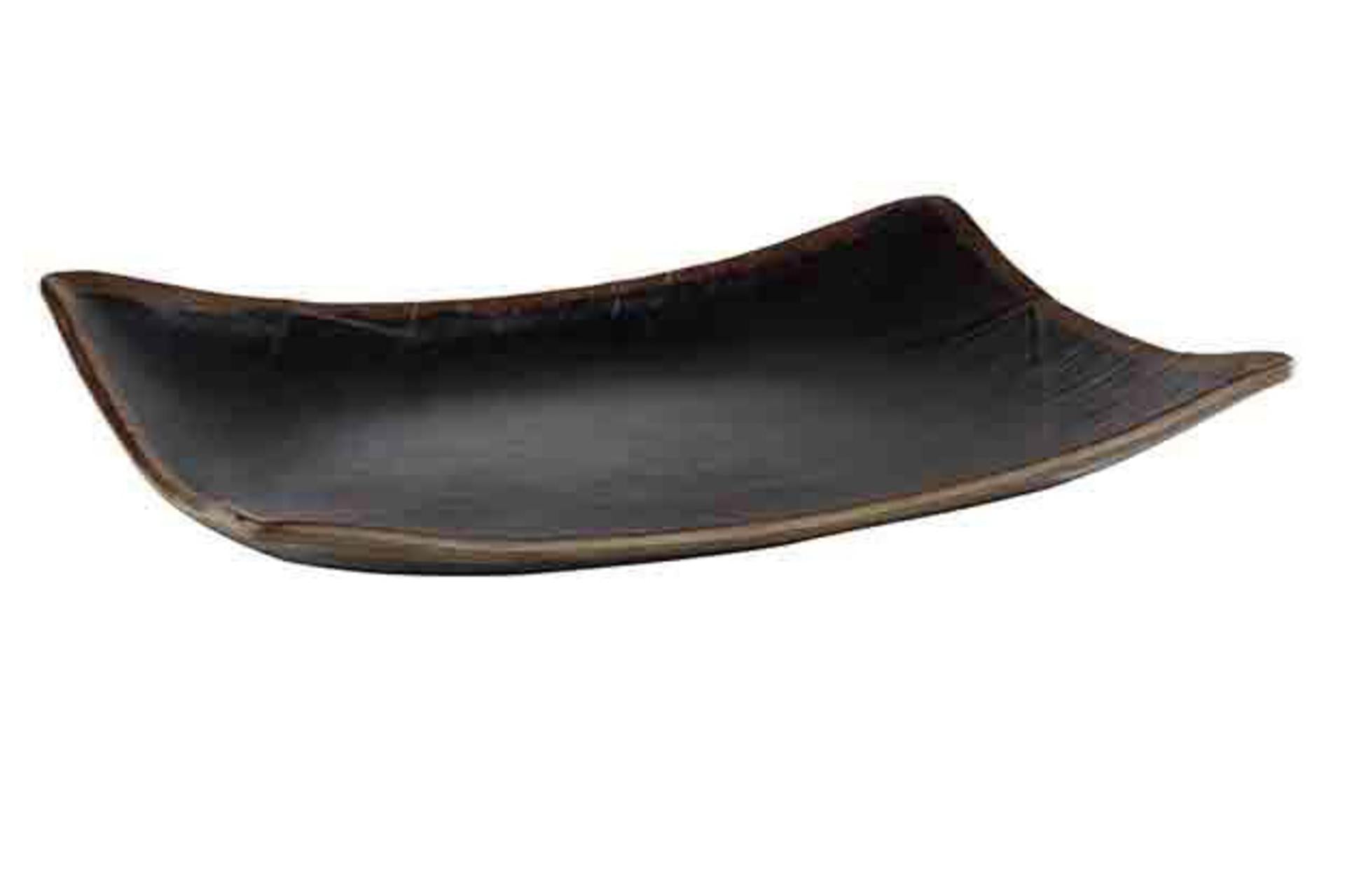 APS Marone Vassoio In Melamina H.4.5 cm - 32.5 x 23.5 cm Colore Marrone Scuro Impilabile
