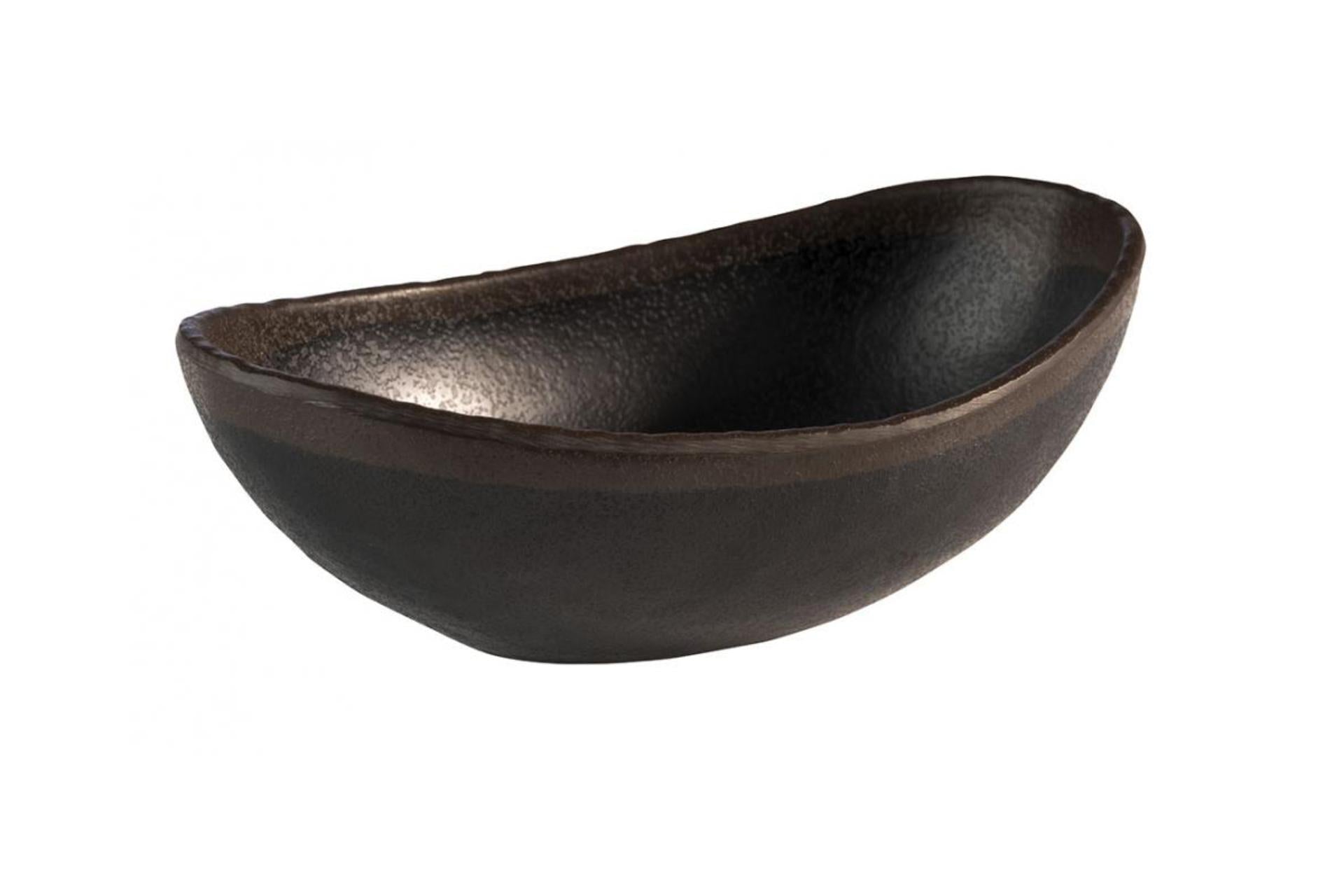 APS Marone Ciotola Impilabile In Melamina H.5.5 cm - 16.5 x 10 cm Colore Marrone Scuro