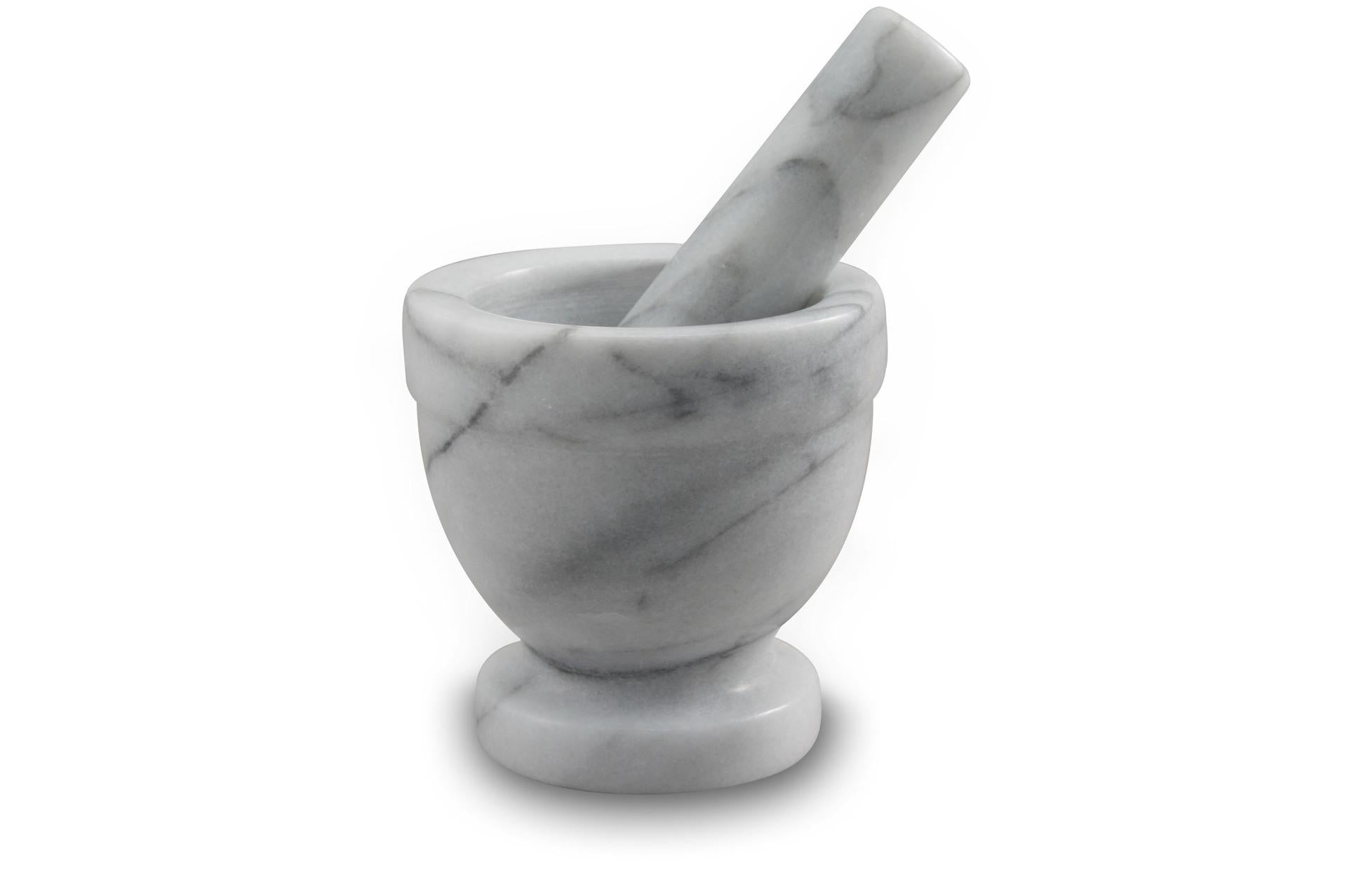 Eva Mortaio Piccolo Ø11 cm - In Marmo Ricavato da Unico Blocco