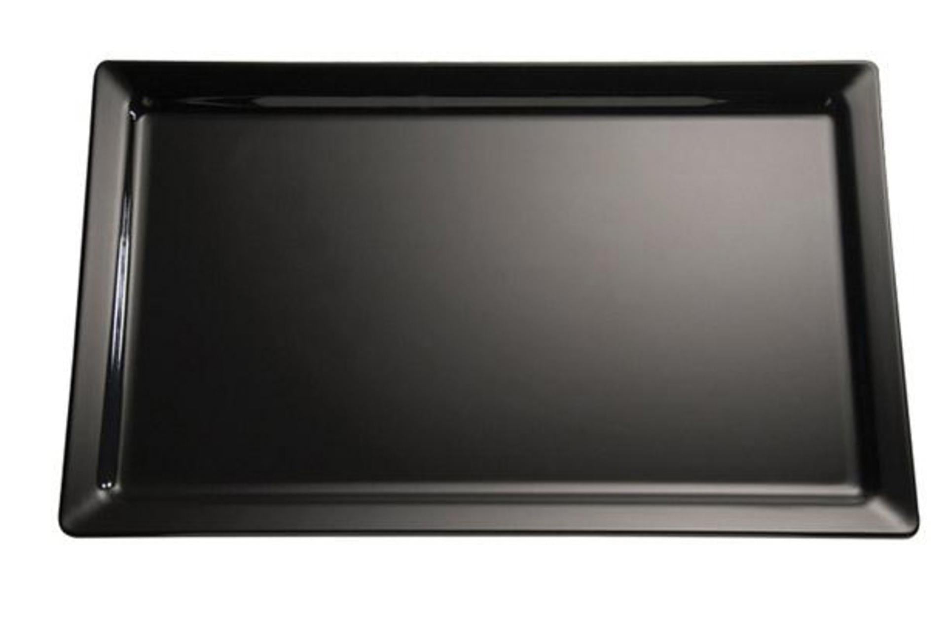 APS Pure Teglia GN 1/1 Nera 53 x 32.5 cm H.3 In Melamina Impilabile