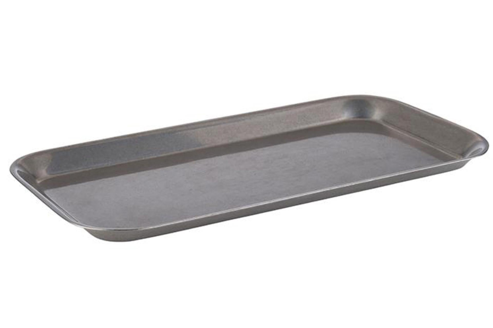APS Vintage Vassoio Inox H.1.5 cm - 34 x 18 cm In Acciaio Inox