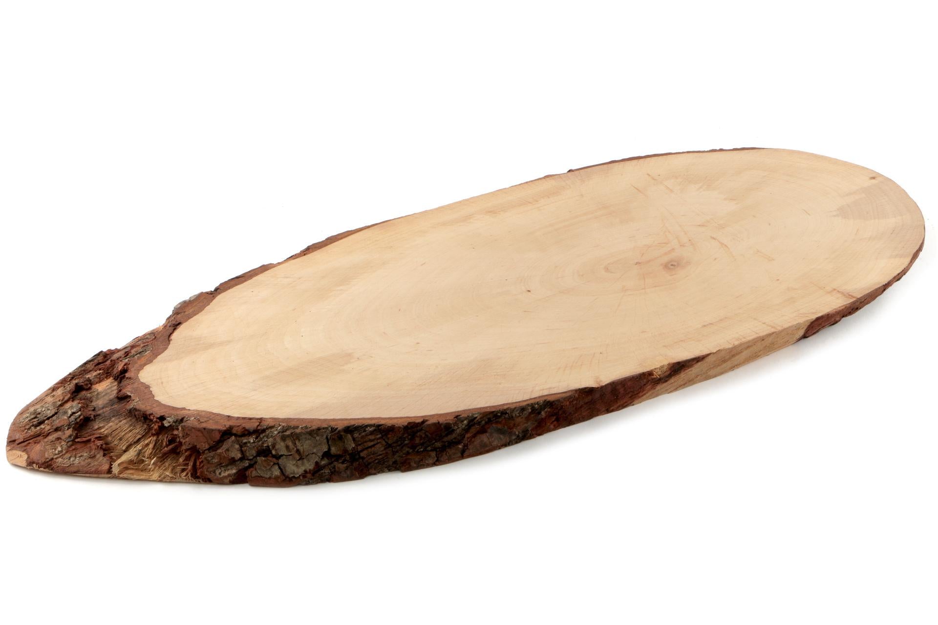 Panetta Horecaprofessional Tagliere Corteccia Ovale 59-65 x 18-23 cm In Legno di Ontano Made in Italy