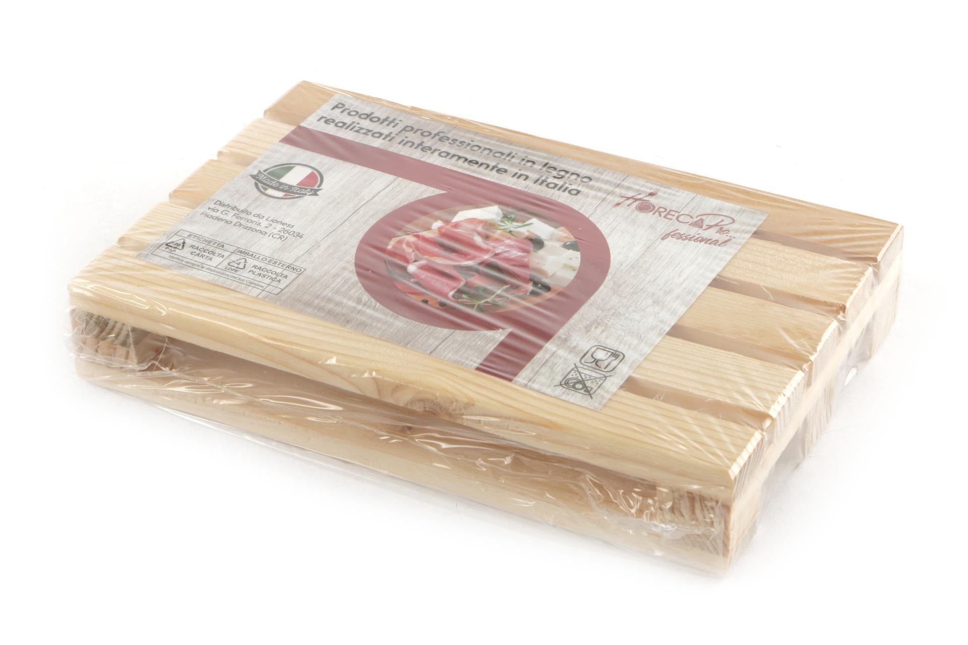 Panetta HorecaProfessional Tagliere Pallet H.3.5 cm - 20 x 13 cm In Legno