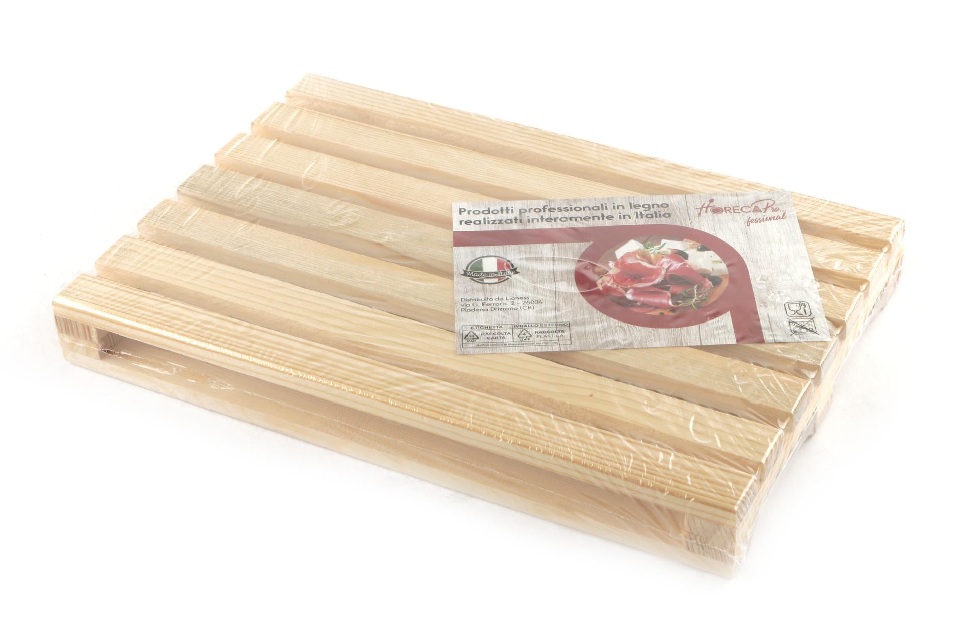 Panetta HorecaProfessional Tagliere Pallet H.3.5 cm - 30 x 20 cm In Legno a Forma di Pallet
