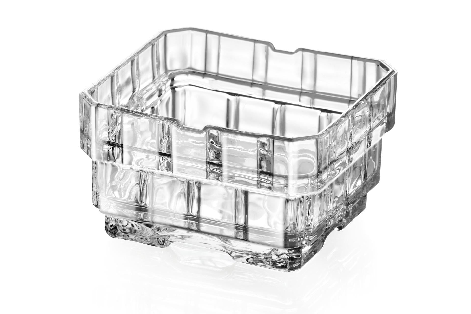 RCR Cristalleria Italiana Stack Coppette Click Clack 20 cl - Set di 6 Impilabili 11x11 cm H.5.1 In Cristallo Ecologico - Set 6 Pz