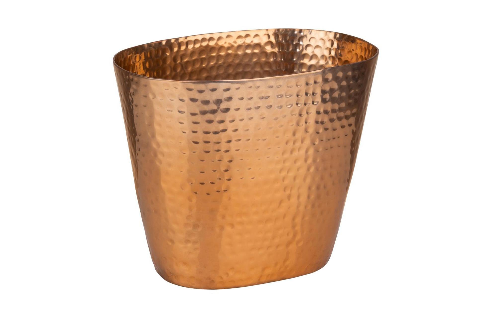 APS Spumantiera Martellata In Alluminio Effetto Rame - 20.5 x 14 x H.17 cm Per 1 Bottiglia