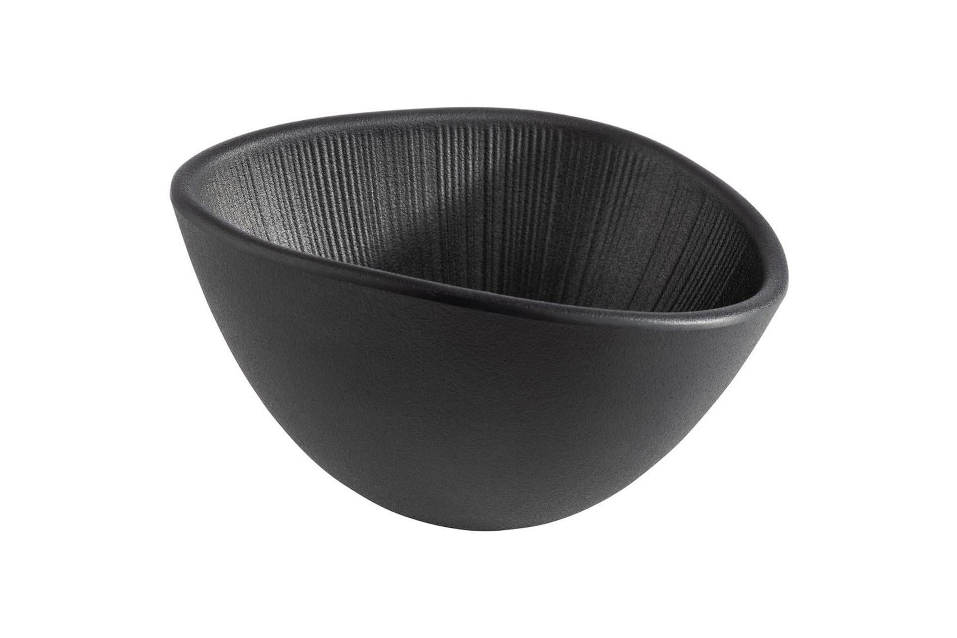 APS Coppa In Melamina Nera H.9 cm - 19 x 16.5 cm