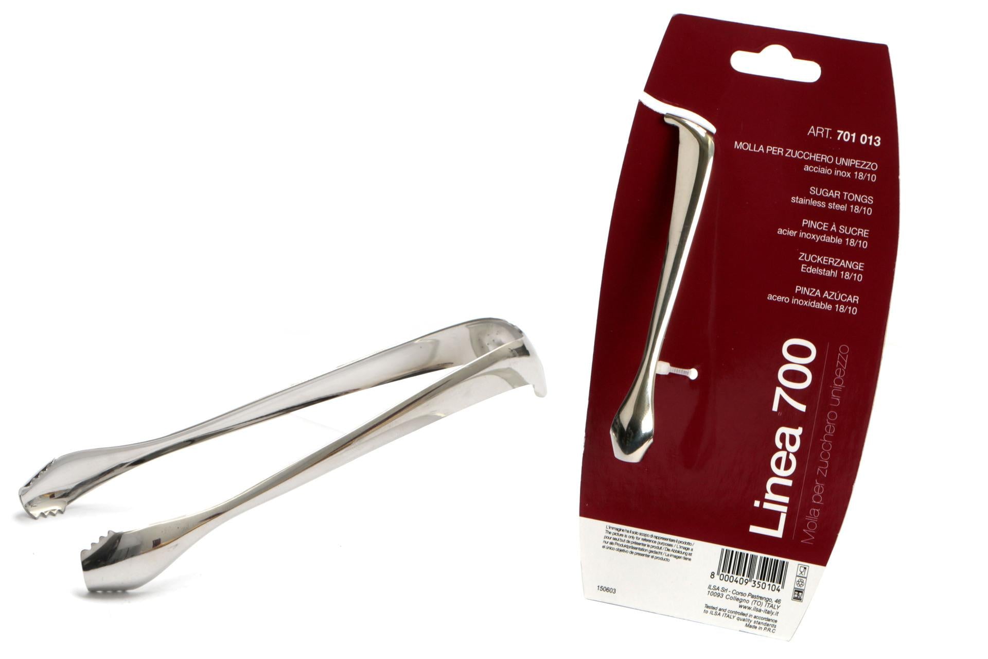 Ilsa Molla Zucchero 13 cm In Acciaio Inox - Presa Facile e Sicura