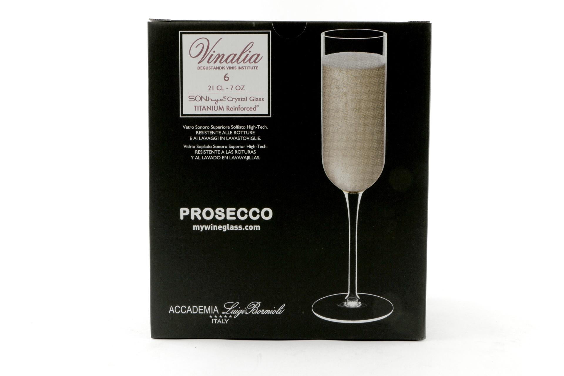Bormioli Luigi Vinalia Set 6 Calici Prosecco 21 cl - H.23.5 cm Superleggeri - Set 6 Pz 5