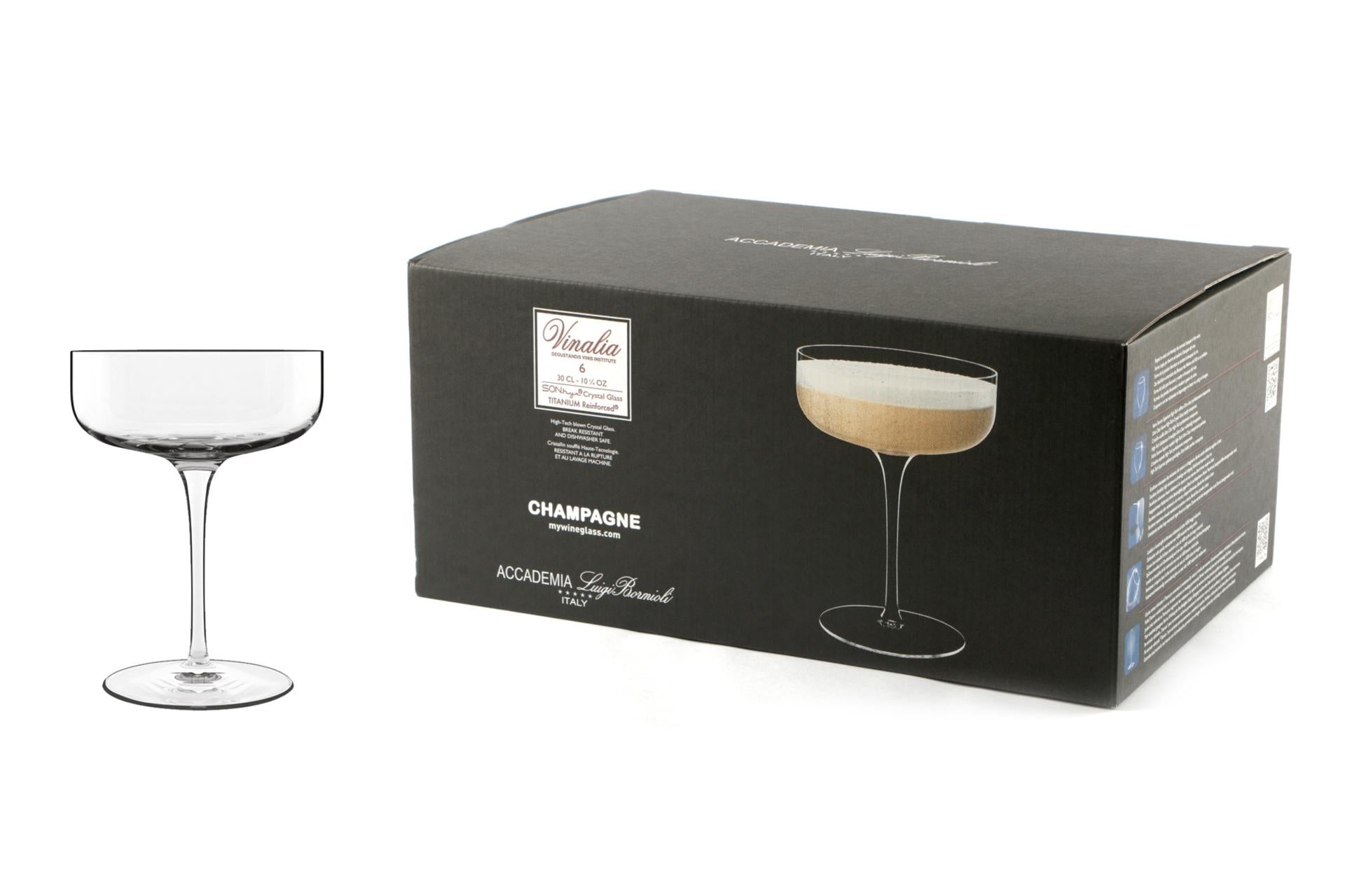 Bormioli Luigi Vinalia Set 6 Calici Champagne Cl.30 - H.14.2 cm Ø10.5 Superleggeri - Set 6 Pz 3