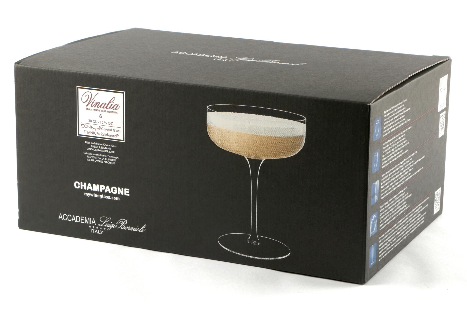 Bormioli Luigi Vinalia Set 6 Calici Champagne Cl.30 - H.14.2 cm Ø10.5 Superleggeri - Set 6 Pz 4