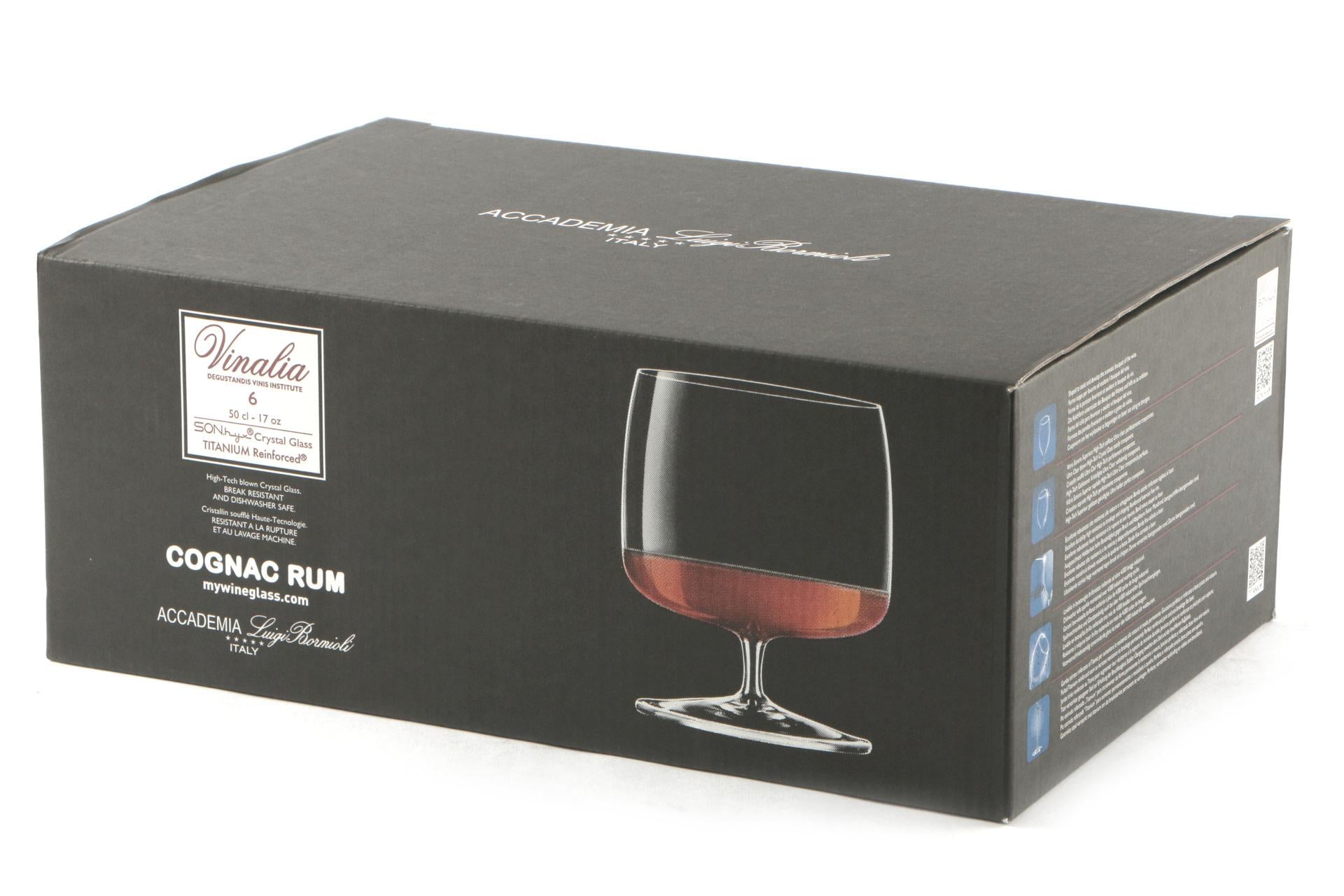 Bormioli Luigi Vinalia Set 6 Calici Cognac Rum 50 cl - H.11.6 cm Ø9.67 cm Superleggeri - Set 6 Pz 4