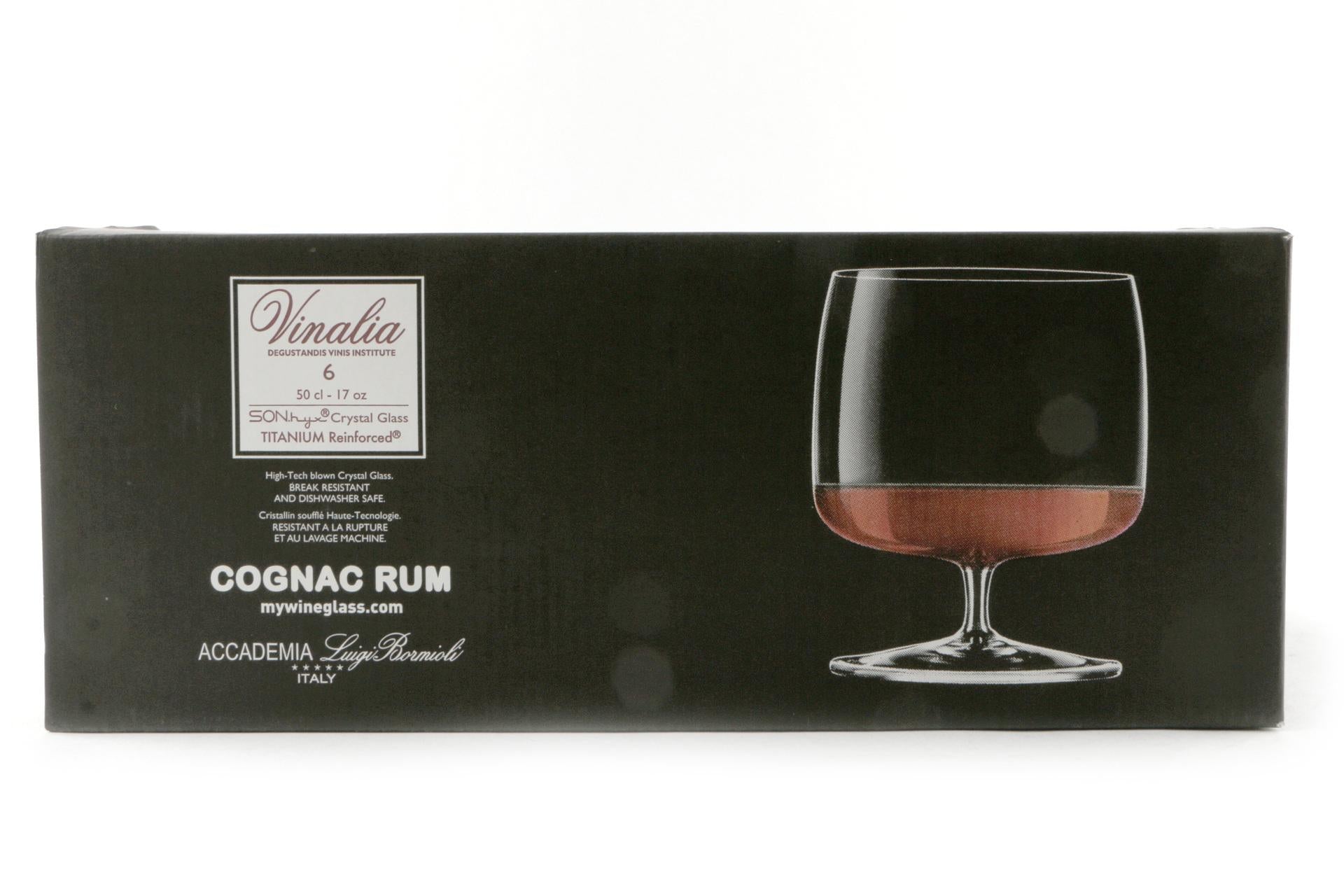 Bormioli Luigi Vinalia Set 6 Calici Cognac Rum 50 cl - H.11.6 cm Ø9.67 cm Superleggeri - Set 6 Pz 5
