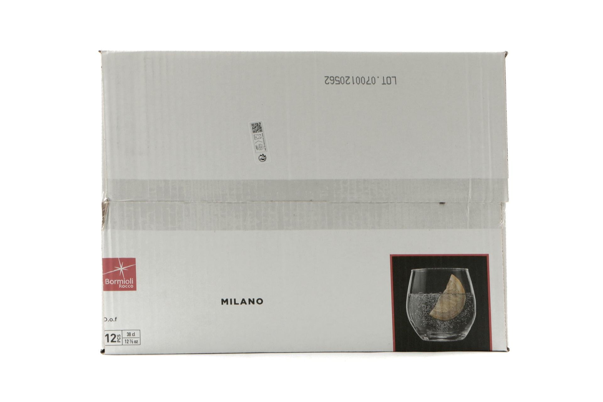 Bormioli Rocco Milano Set 12 Bicchieri DOF 38 cl - Vetro Temperato H.9.2 cm - Set 12 Pz 5