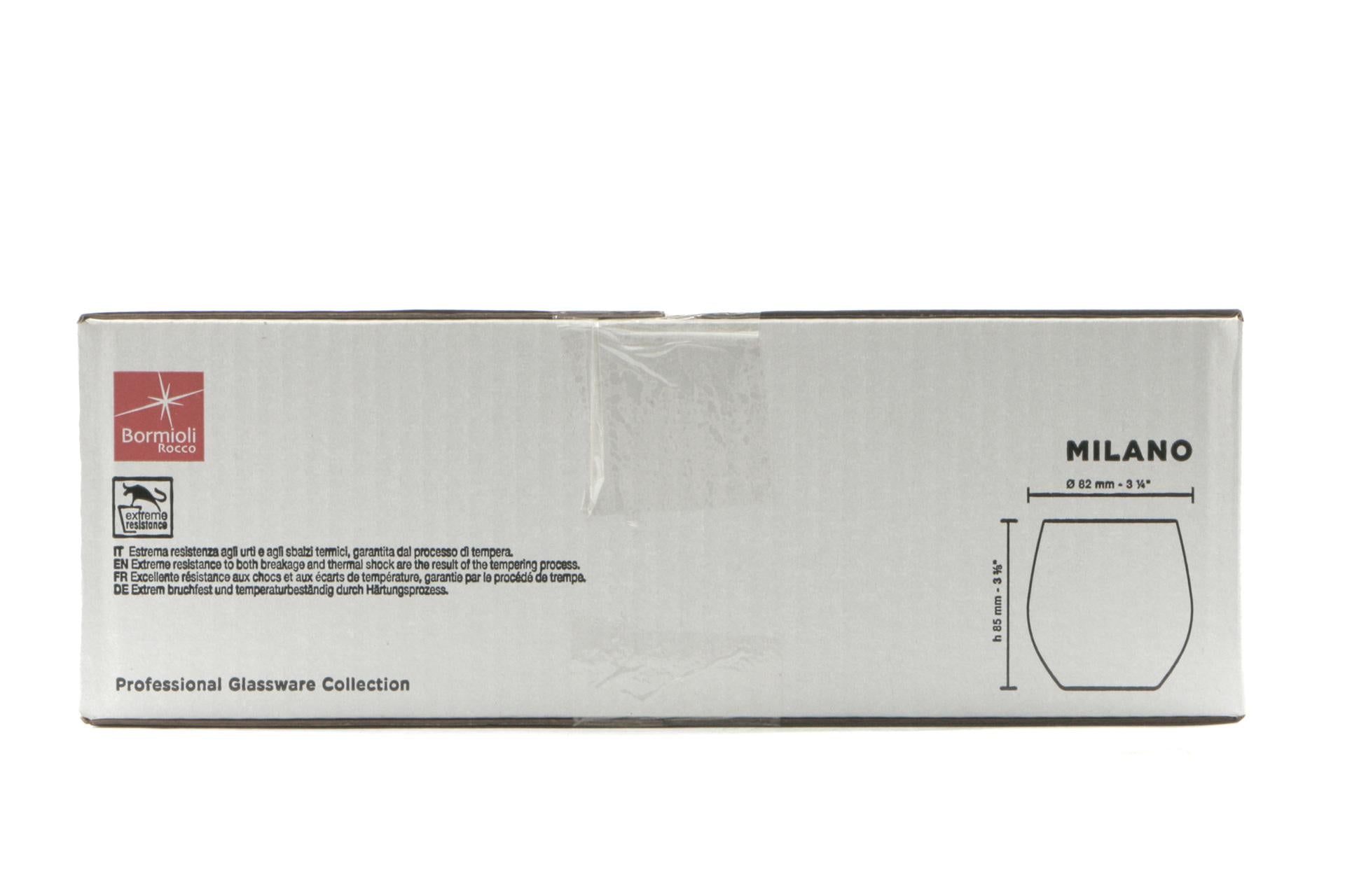 Bormioli Rocco Milano Set 12 Bicchieri Acqua 30 cl - H.8.5 cm In Vetro Temperato - Set 12 Pz 4