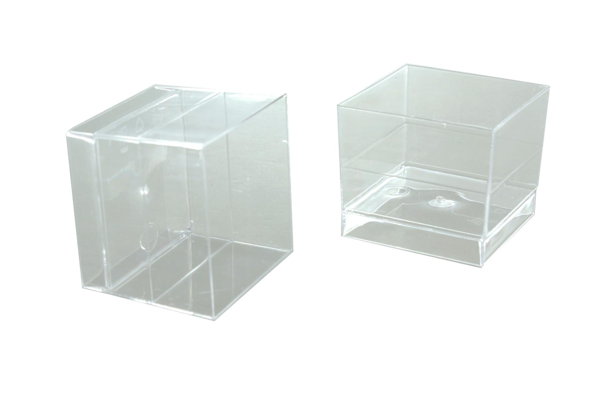 Gold Plast Cube Bicchiere 63 cc Trasparente - Confezione da 15 Pezzi - Set 15 Pz