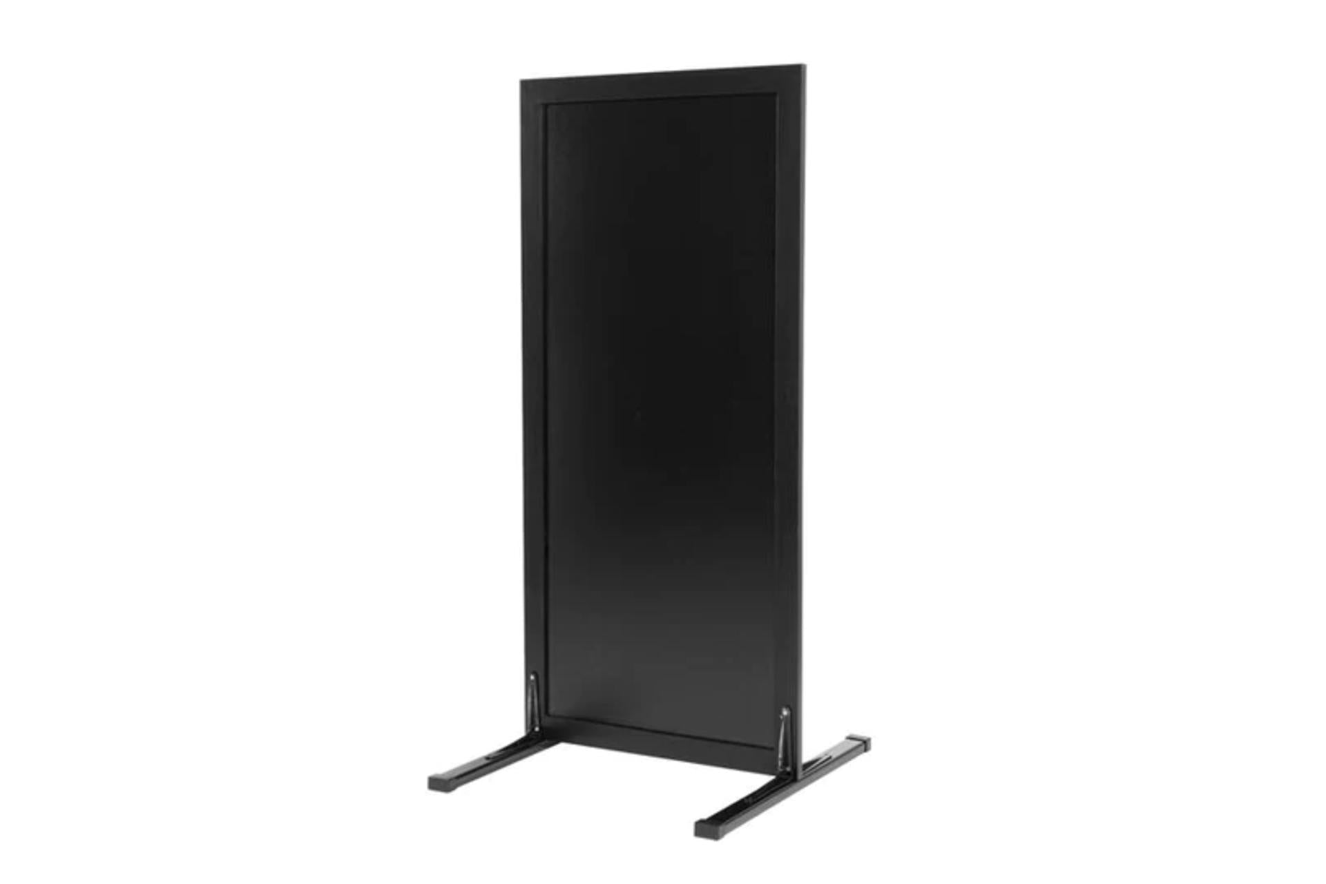 Securit Woody Lavagna Terra Nero 47x67 cm - Misura Complessiva 56x78x40 cm In Legno di Pino Con Rivestimento Protettivo e Componenti In Acciaio Inossidabile